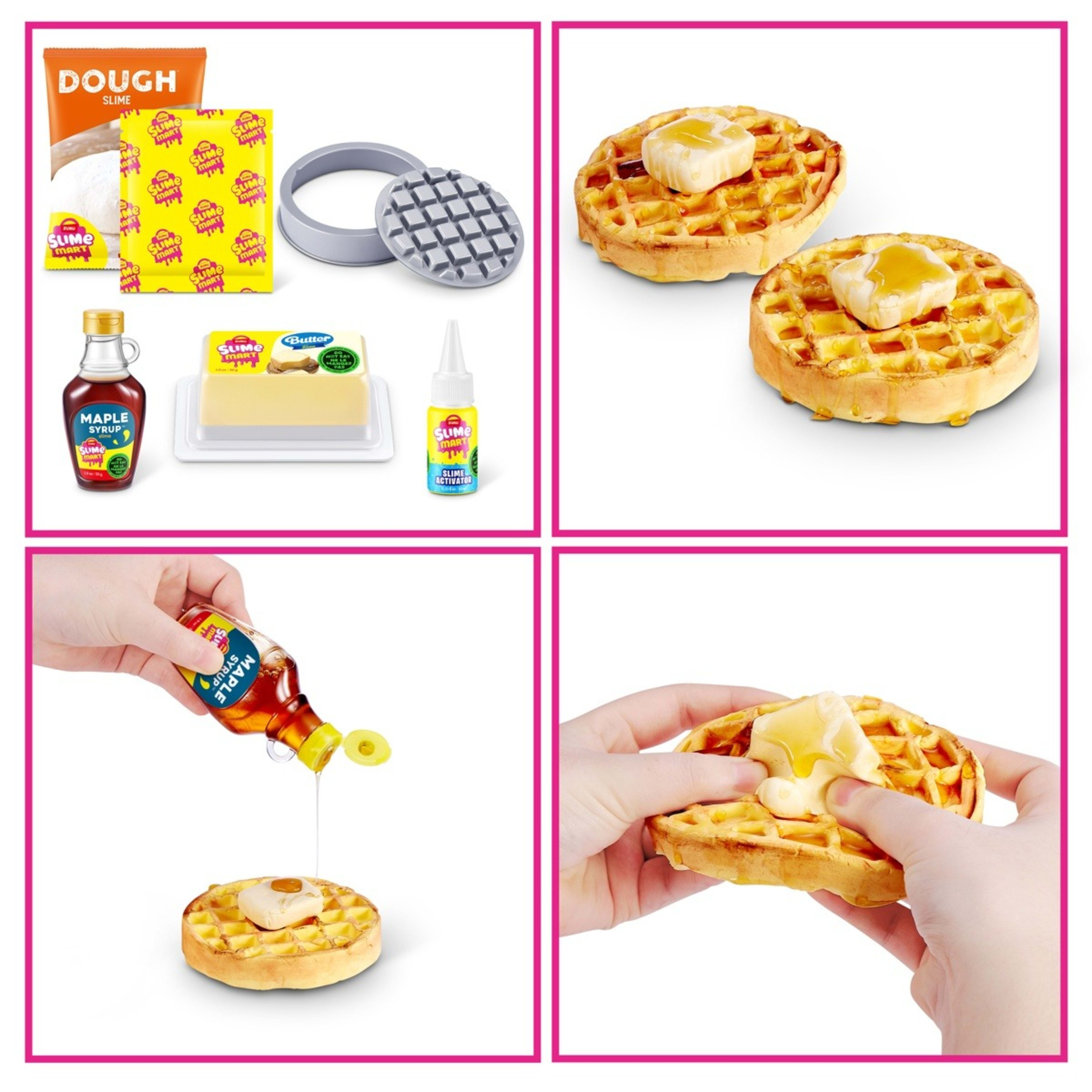 7 9 Piece Zuru Slime Mart Make Your Own Realistic Slime Food Playset - Waffles, 7 of 8