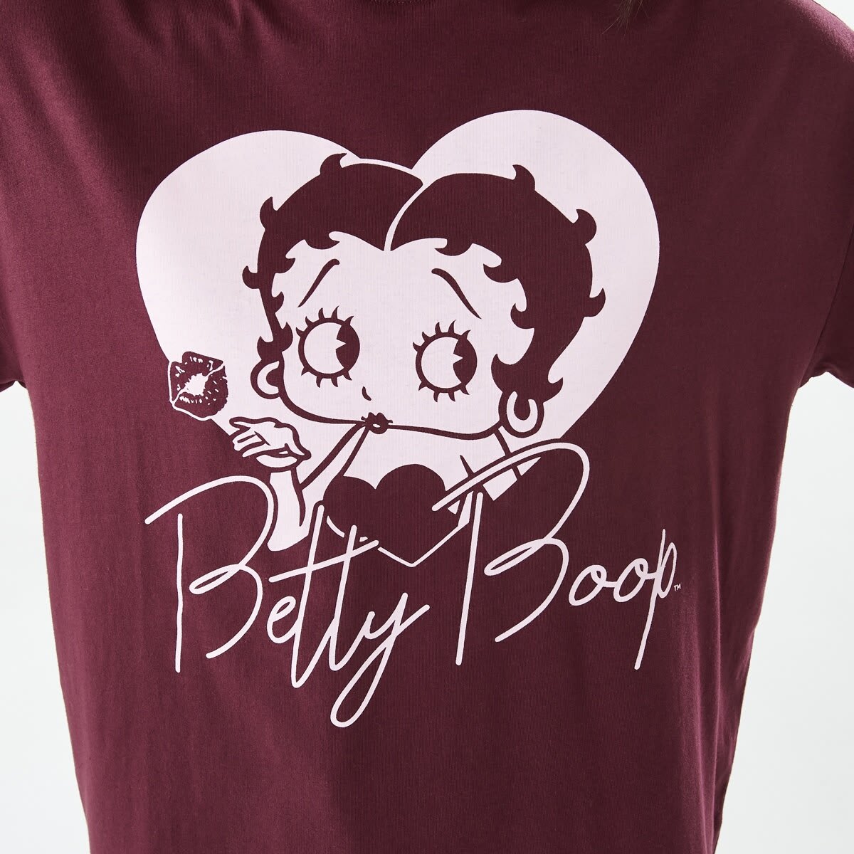 Tシャツ・カットソー ULKIN CANVAS Betty Boop Original Tight Ringer Short Sleeve T image_f405ef3c-beff-4b0d-8dd3-