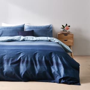 Ombre Reversible Quilt Cover Set - Queen Bed