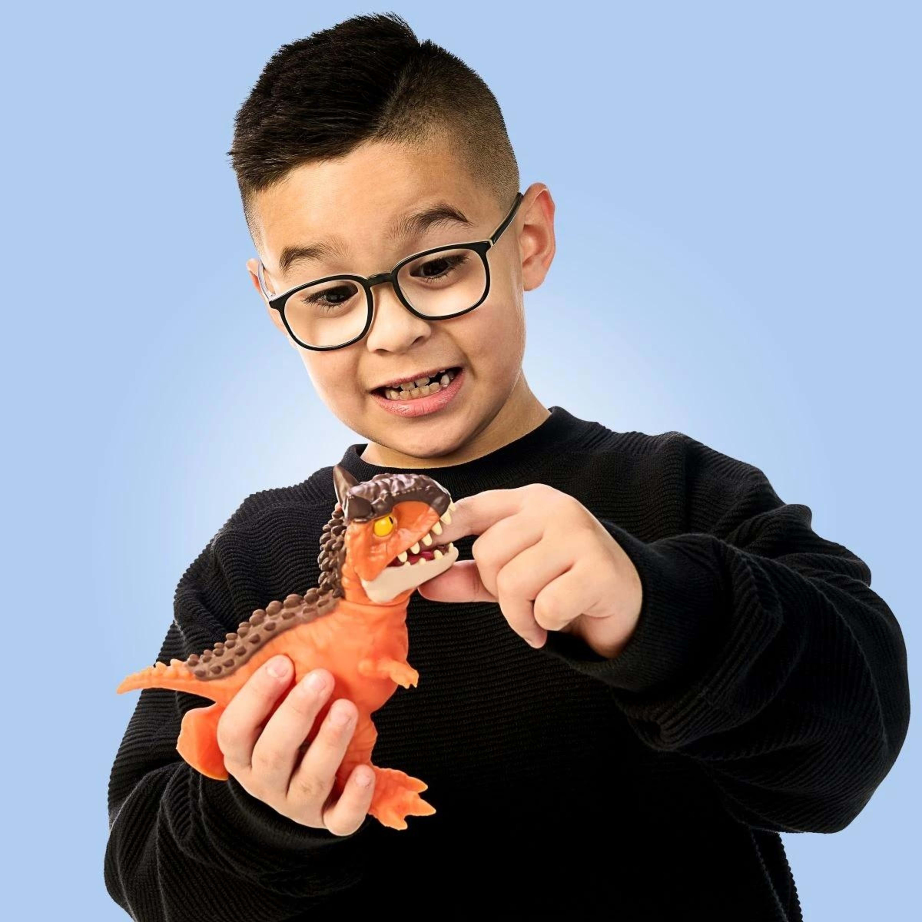 7 Heroes of Goo Jit Zu Jurassic World with Chomp Action, Stretches up to 3 Times Its Size - Assorted, 7 of 8