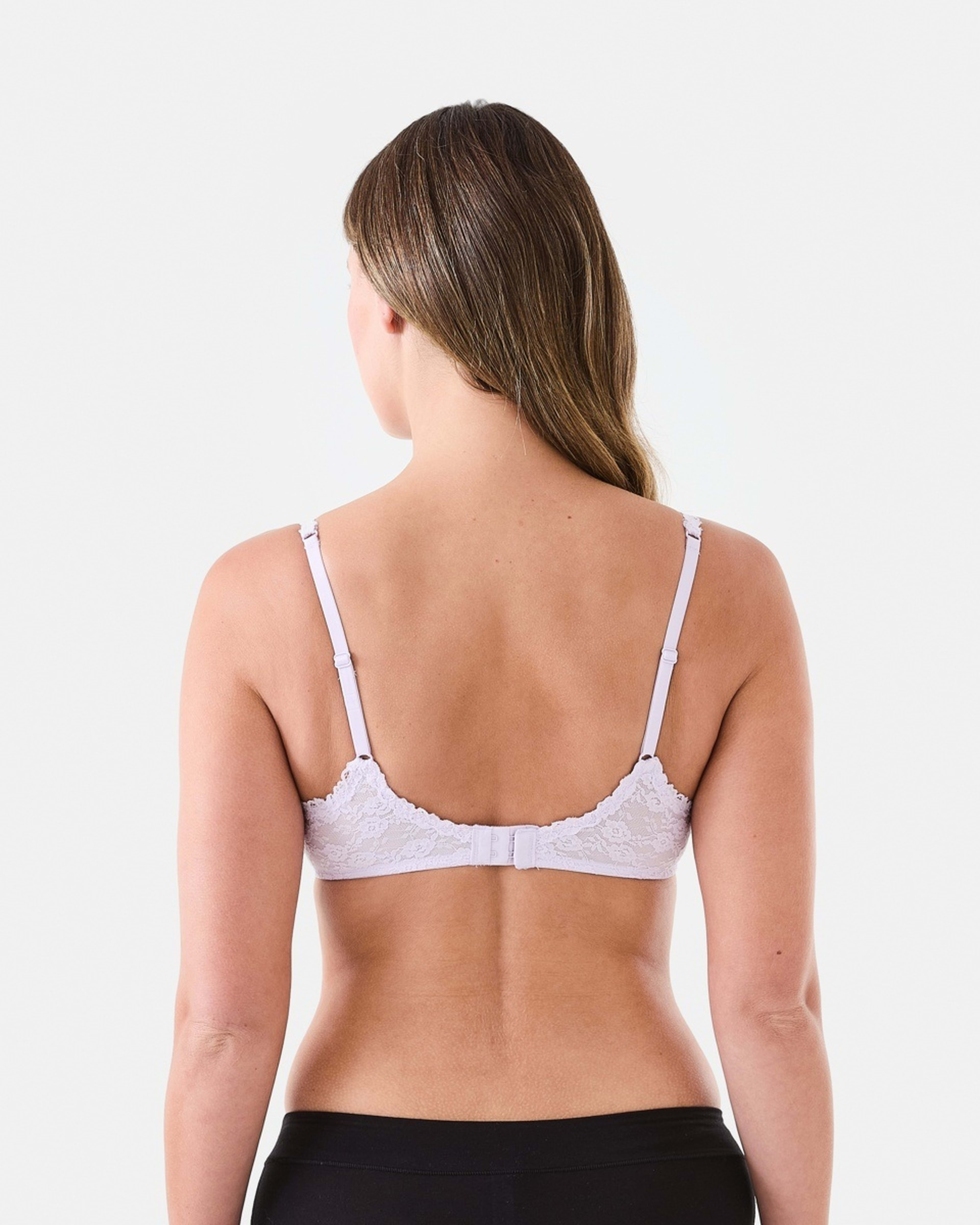 3 Co-ordinated Lace Soft Cup Sage Bra Lily Laven, 3 of 6
