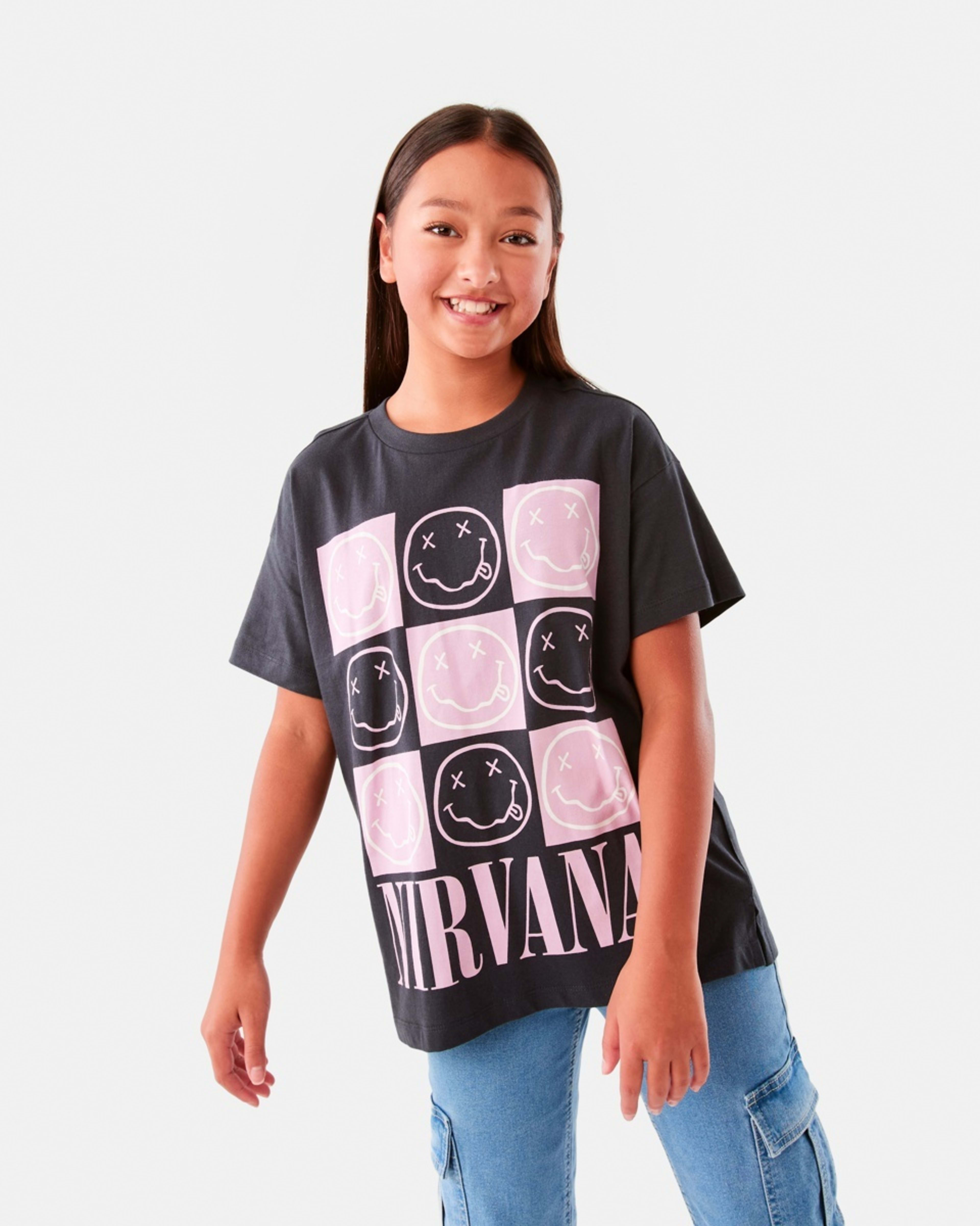 Nirvana License Oversized T-shirt - Kmart