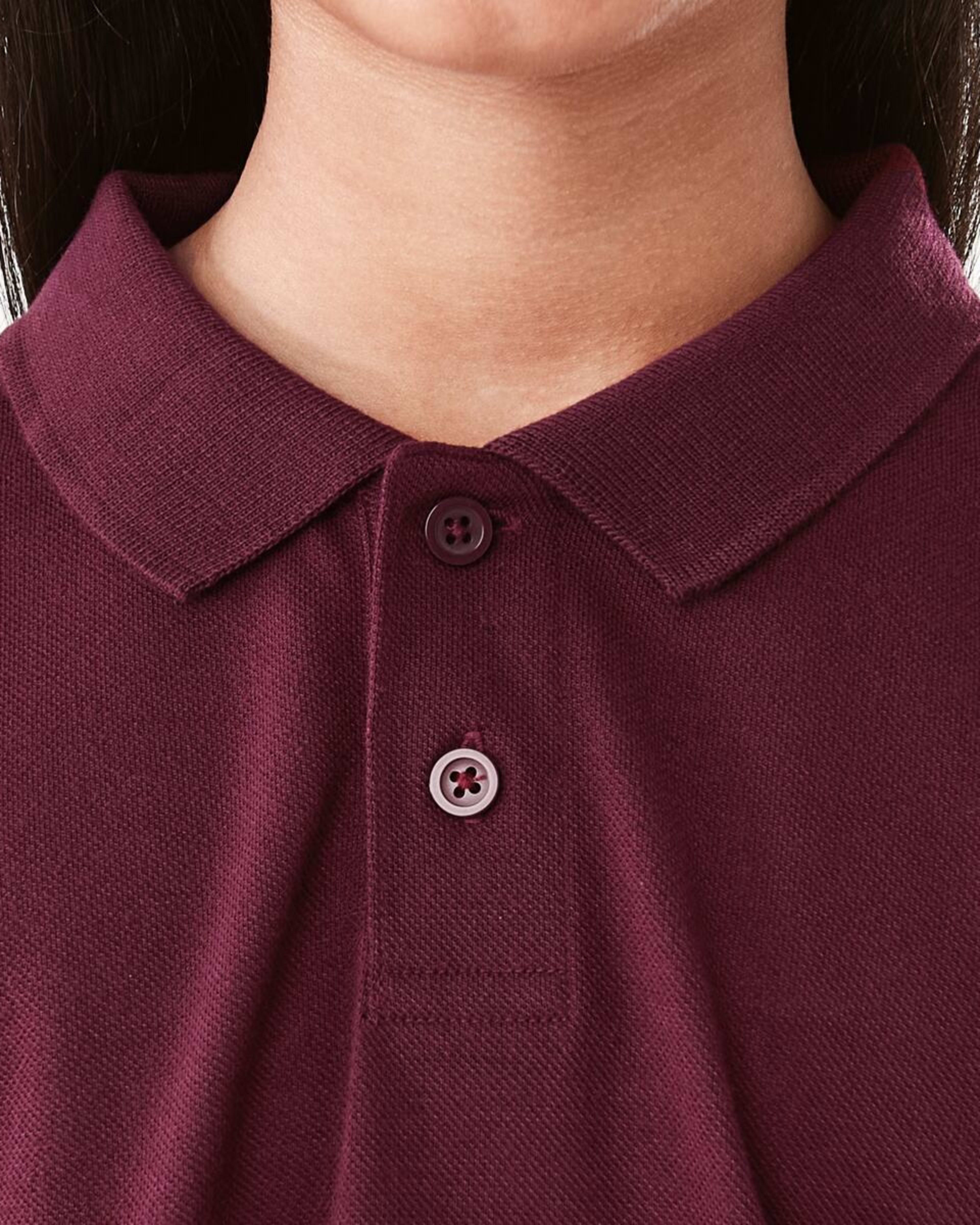 4 School Polo T-shirt Burgundy, 4 of 8