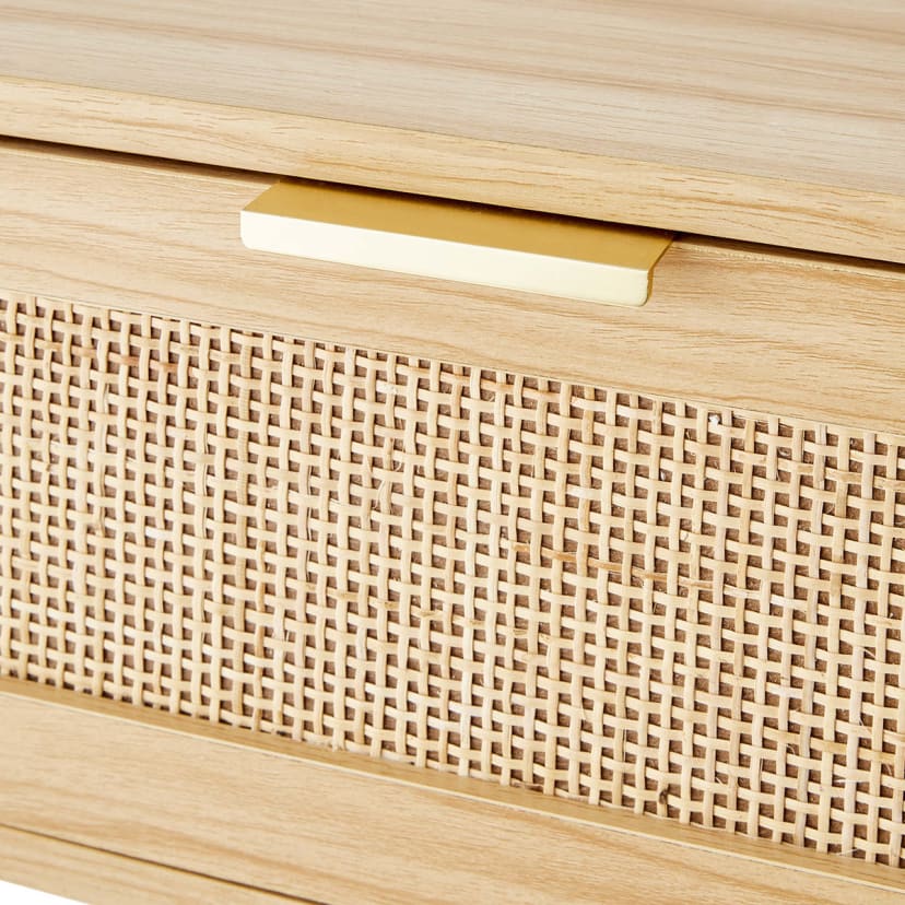 Fraser Rattan Bedside Table Kmart