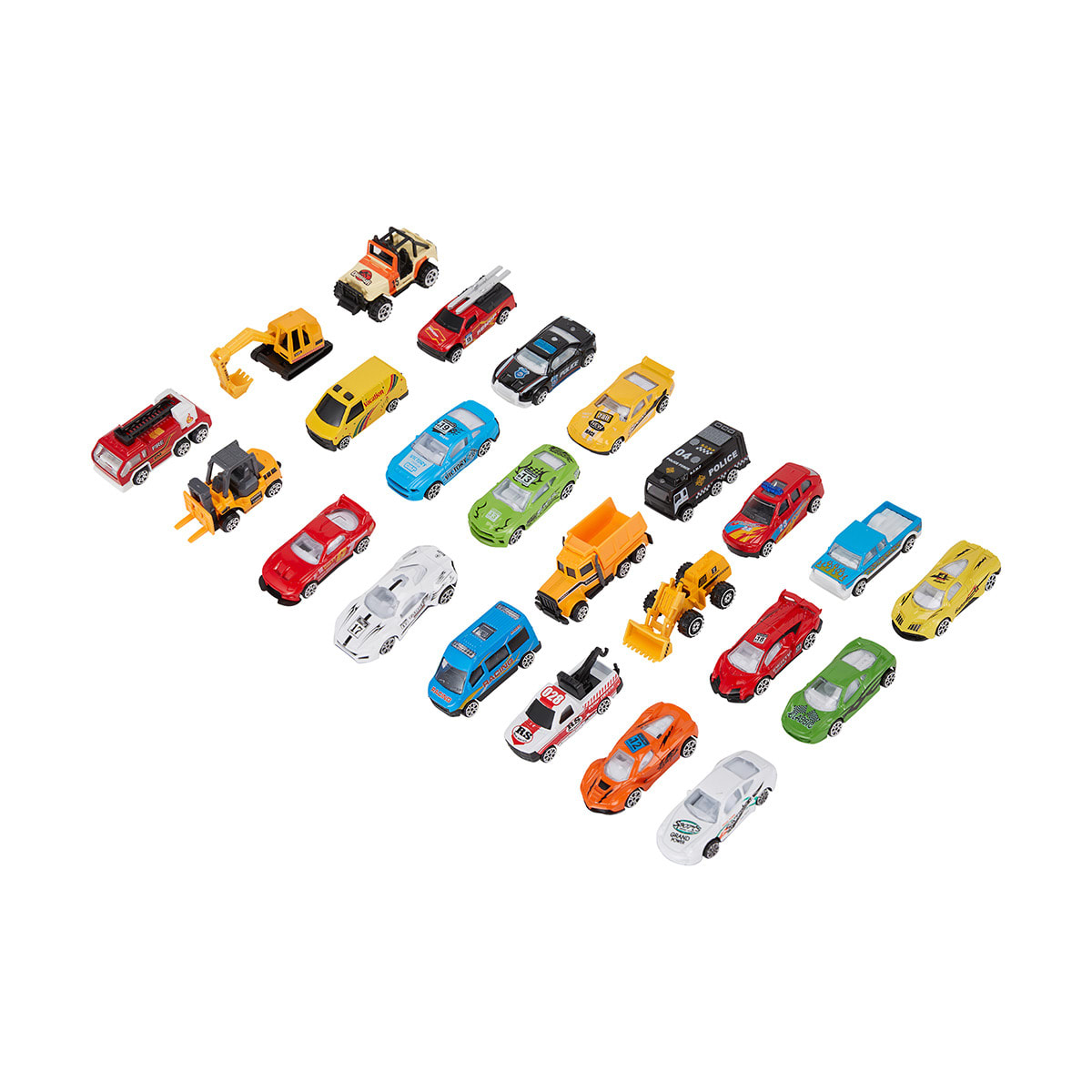 12 Pack Diecast Vehicles - Assorted - Kmart