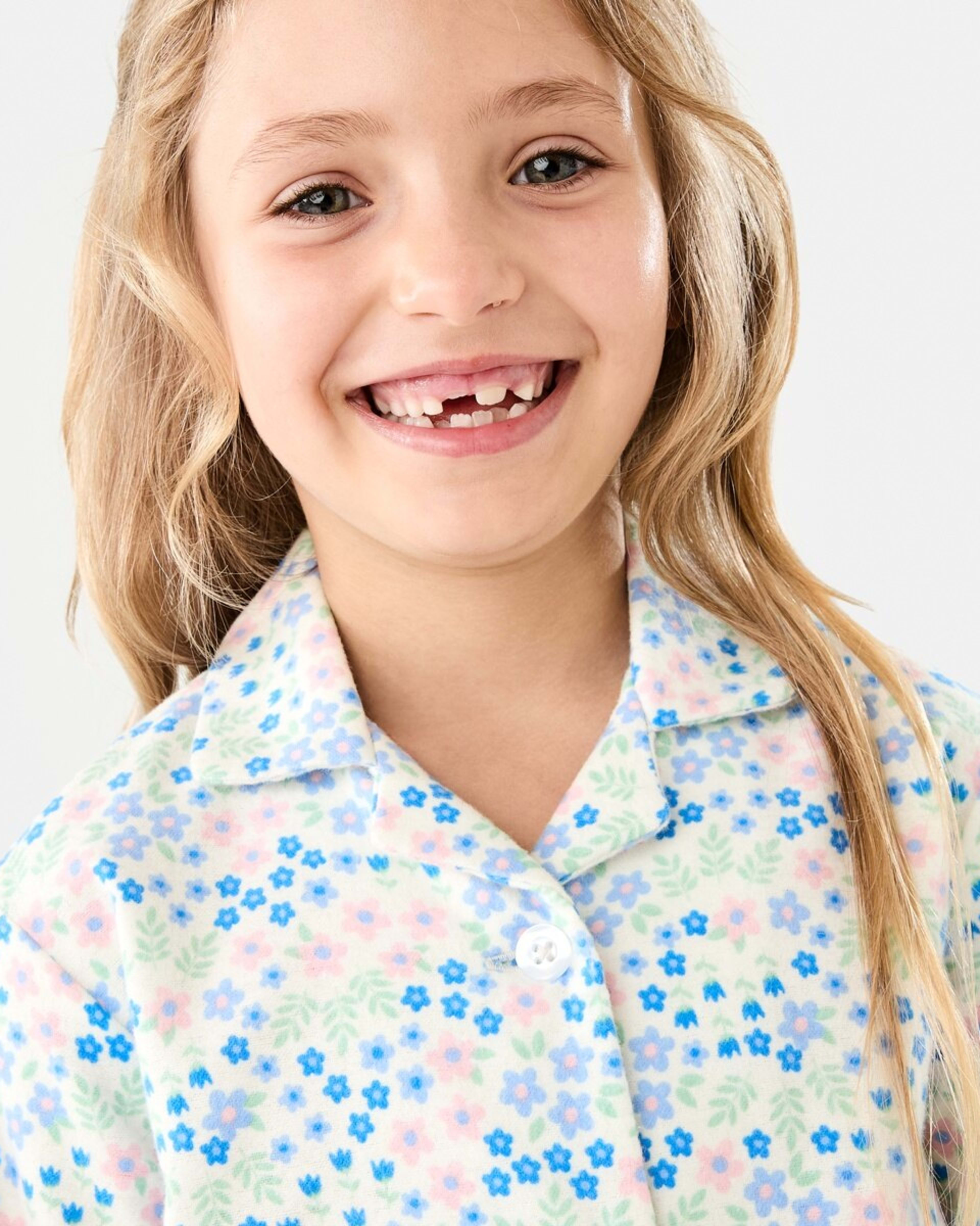 3 Flannelette Pyjama Set Wht Floral, 3 of 10