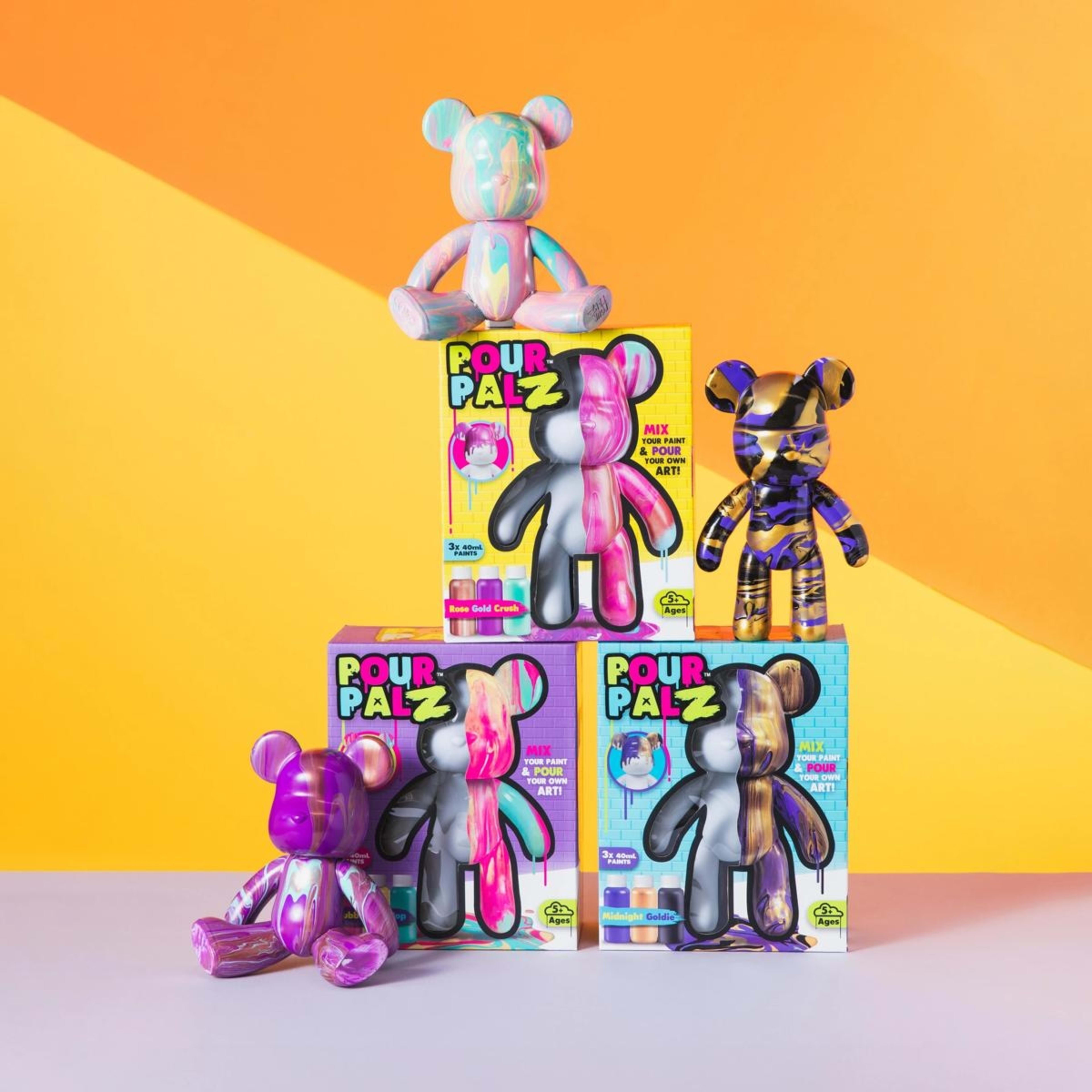 2 Pour Palz Large Paint Bear - Assorted, 2 of 10