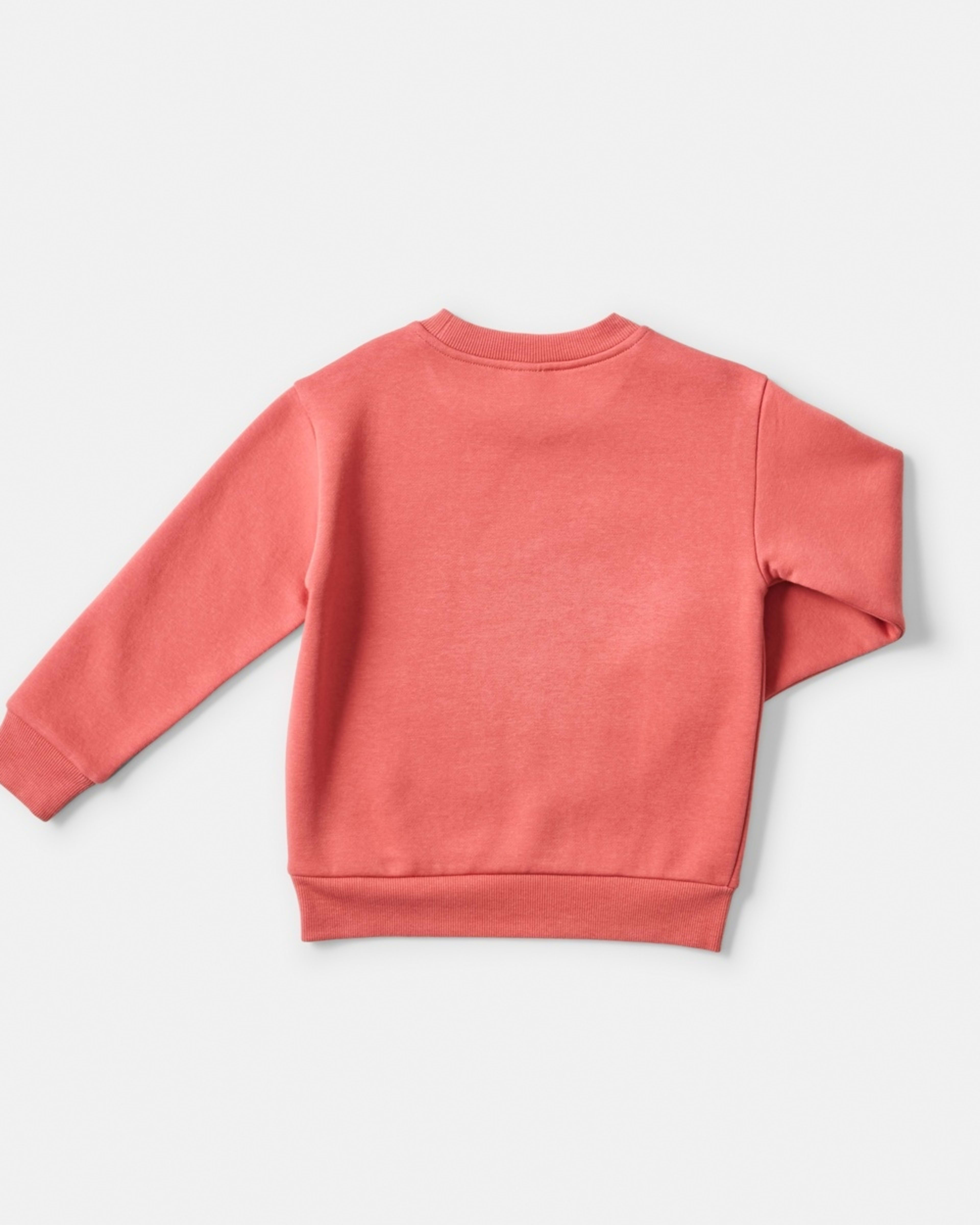 8 Print Crew Neck Sweatshirt Red Varsit, 8 of 8