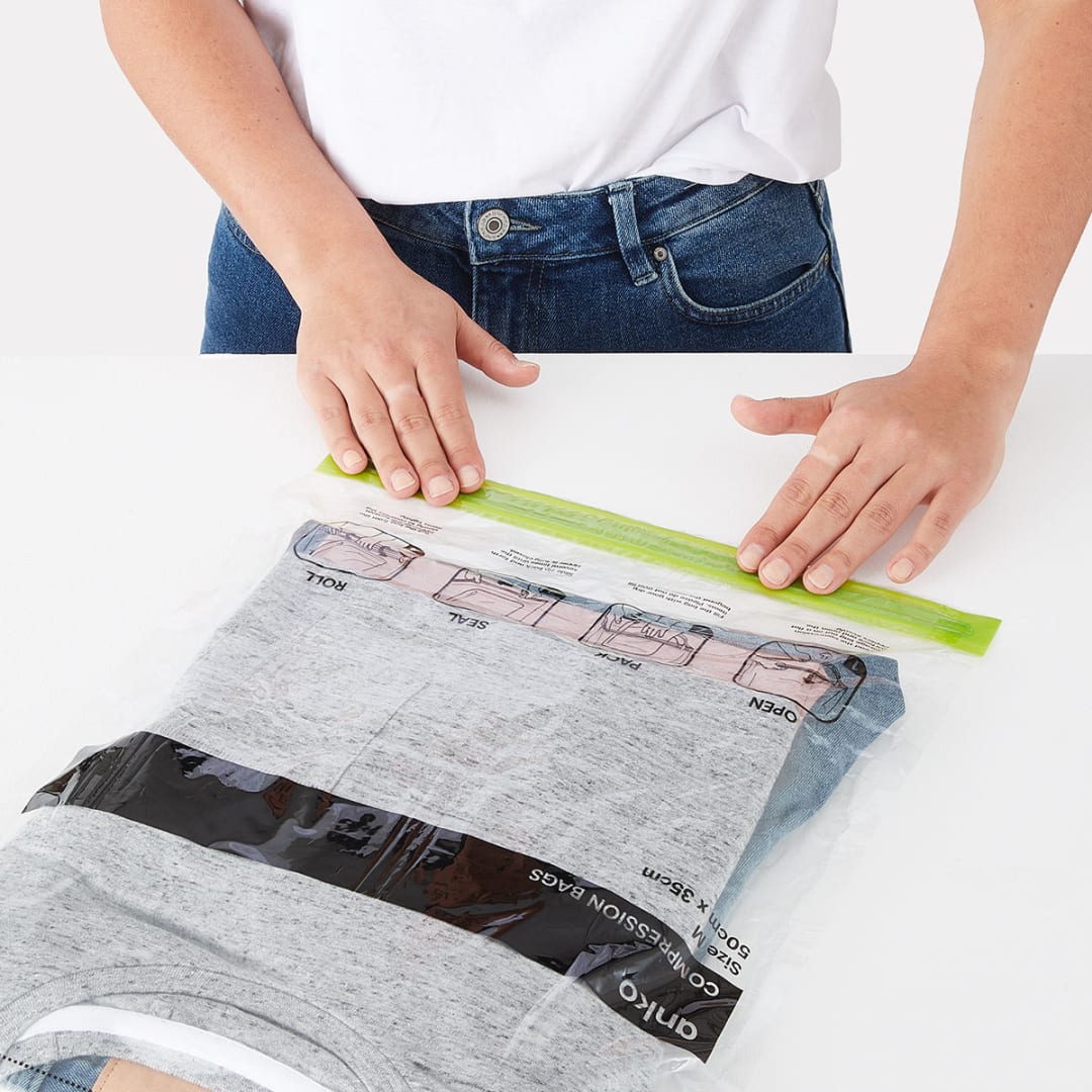 Travel Compression Storage Bags Clear Kmart NZ