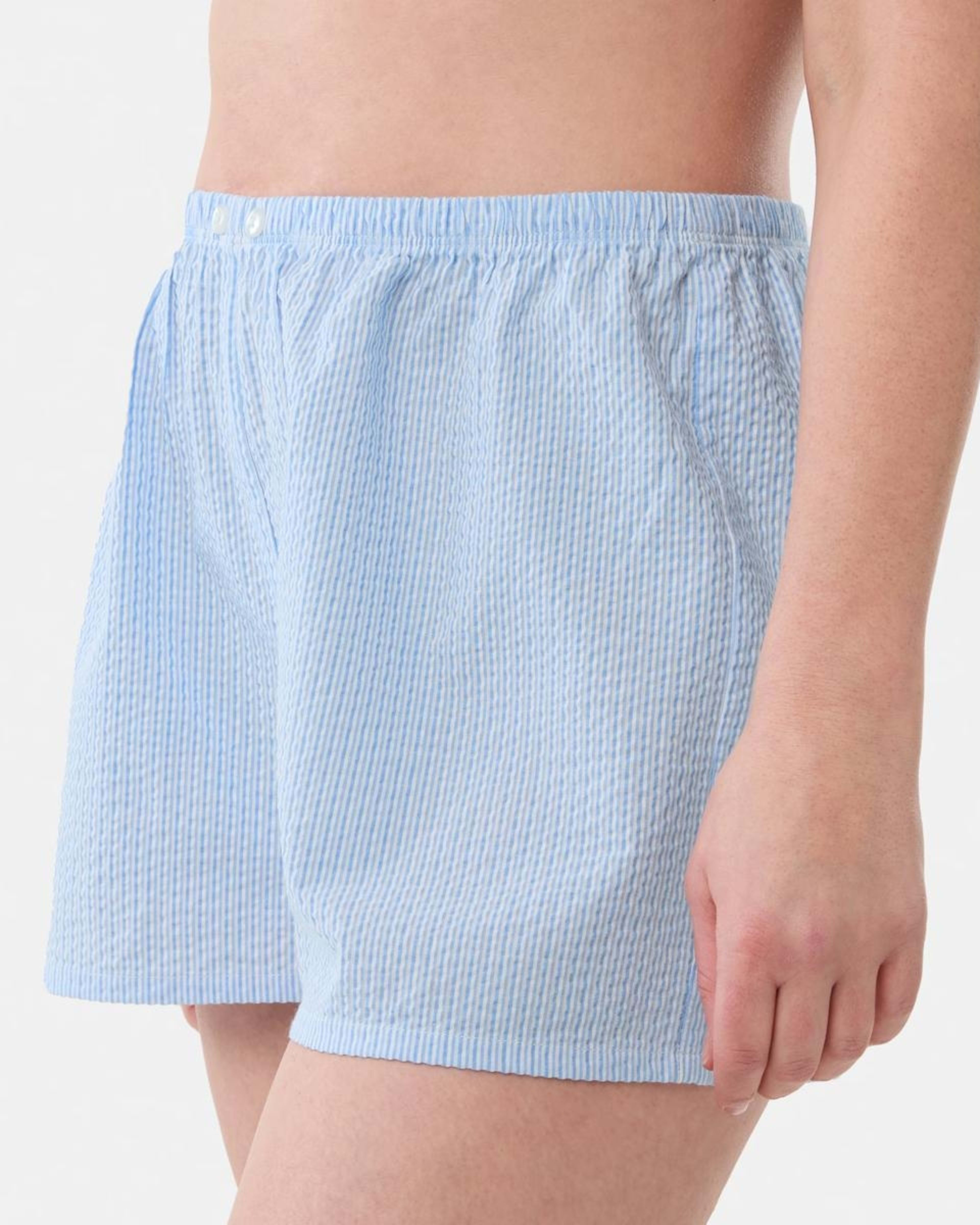 2 Seersucker Sleep Shorts STRIPE SCENIC BLUE, 2 of 5