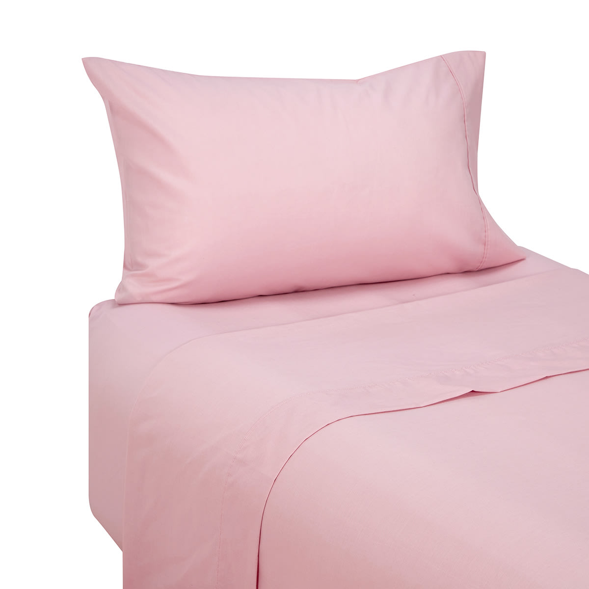 180 Thread Count Sheet Set Single Bed, Pink Kmart NZ