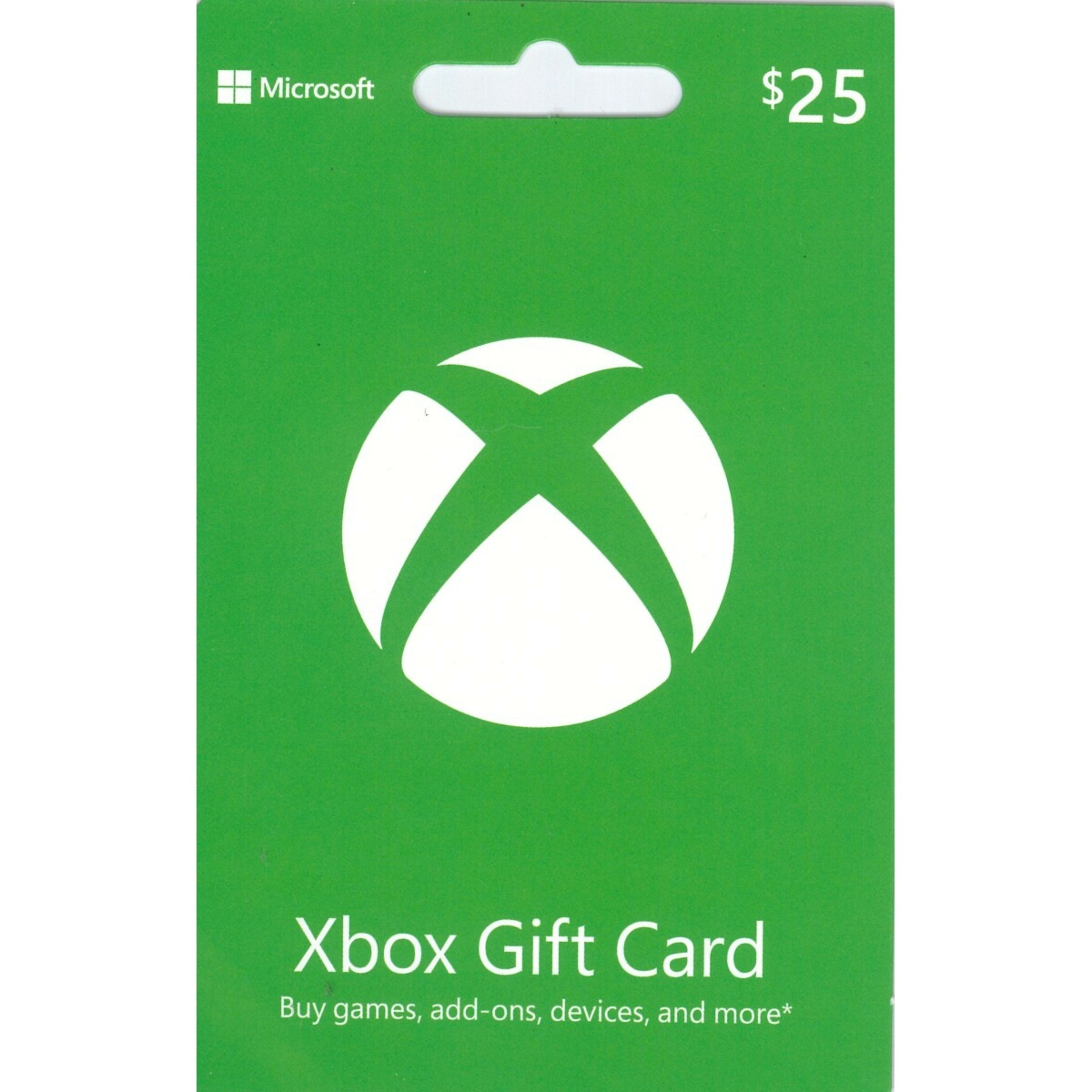 1 Microsoft Xbox $25 Gift Card