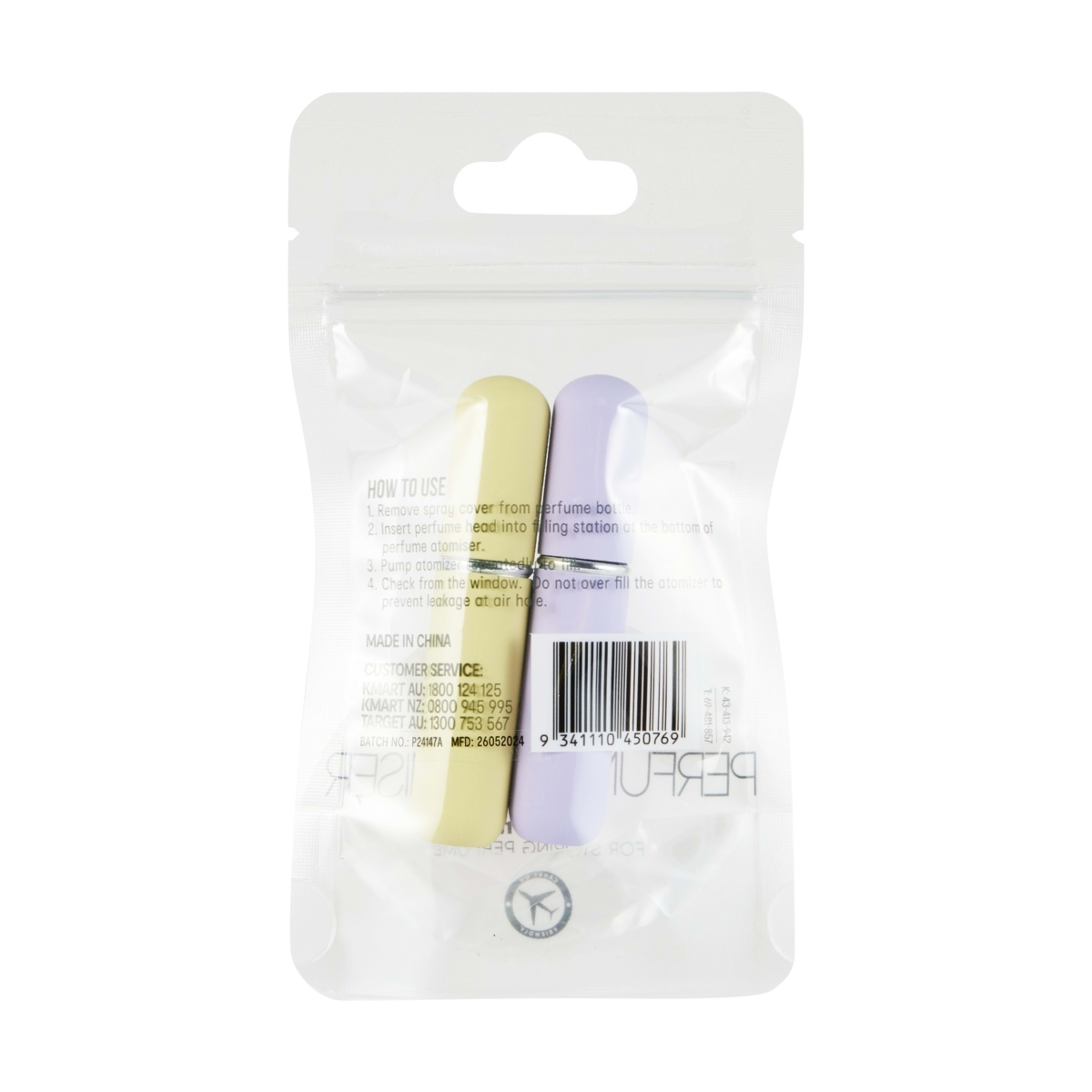 8 OXX Travel 2 Pack Perfume Atomiser, 8 of 8