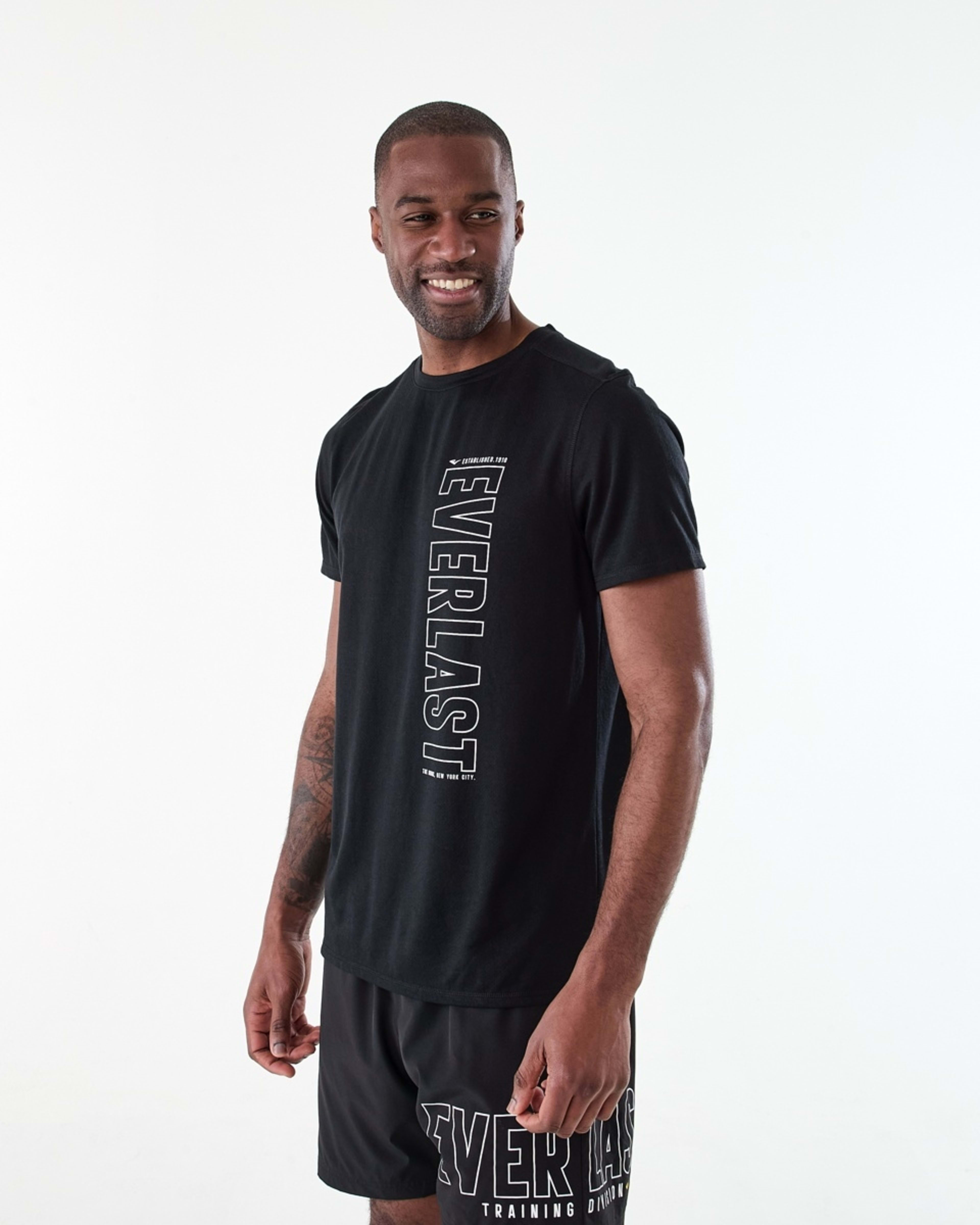 2 Everlast Mens Mesh T-shirt EVERLAST BLACK, 2 of 7