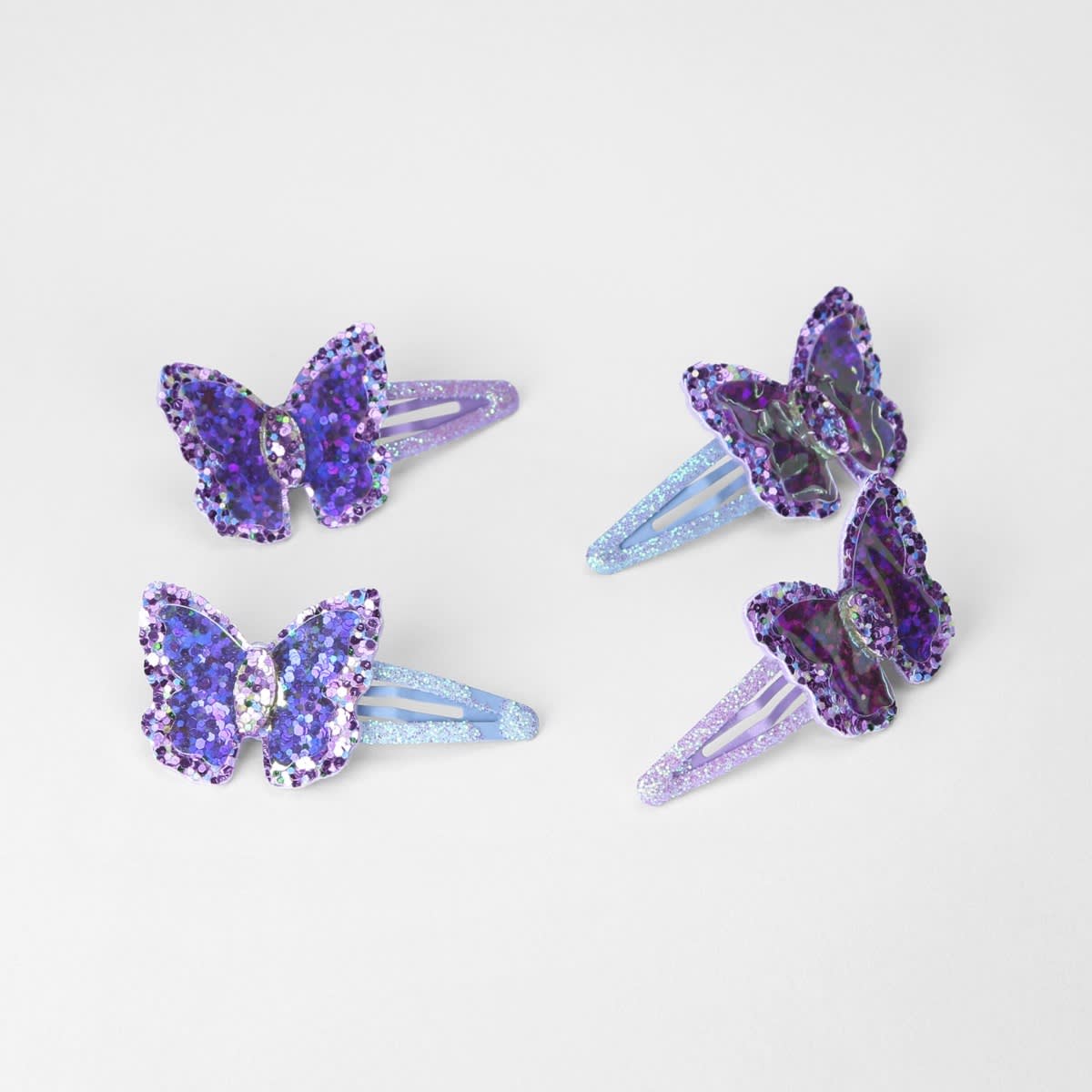 4 Pack Purple Fashion Butterfly Hair Clips Kmart NZ