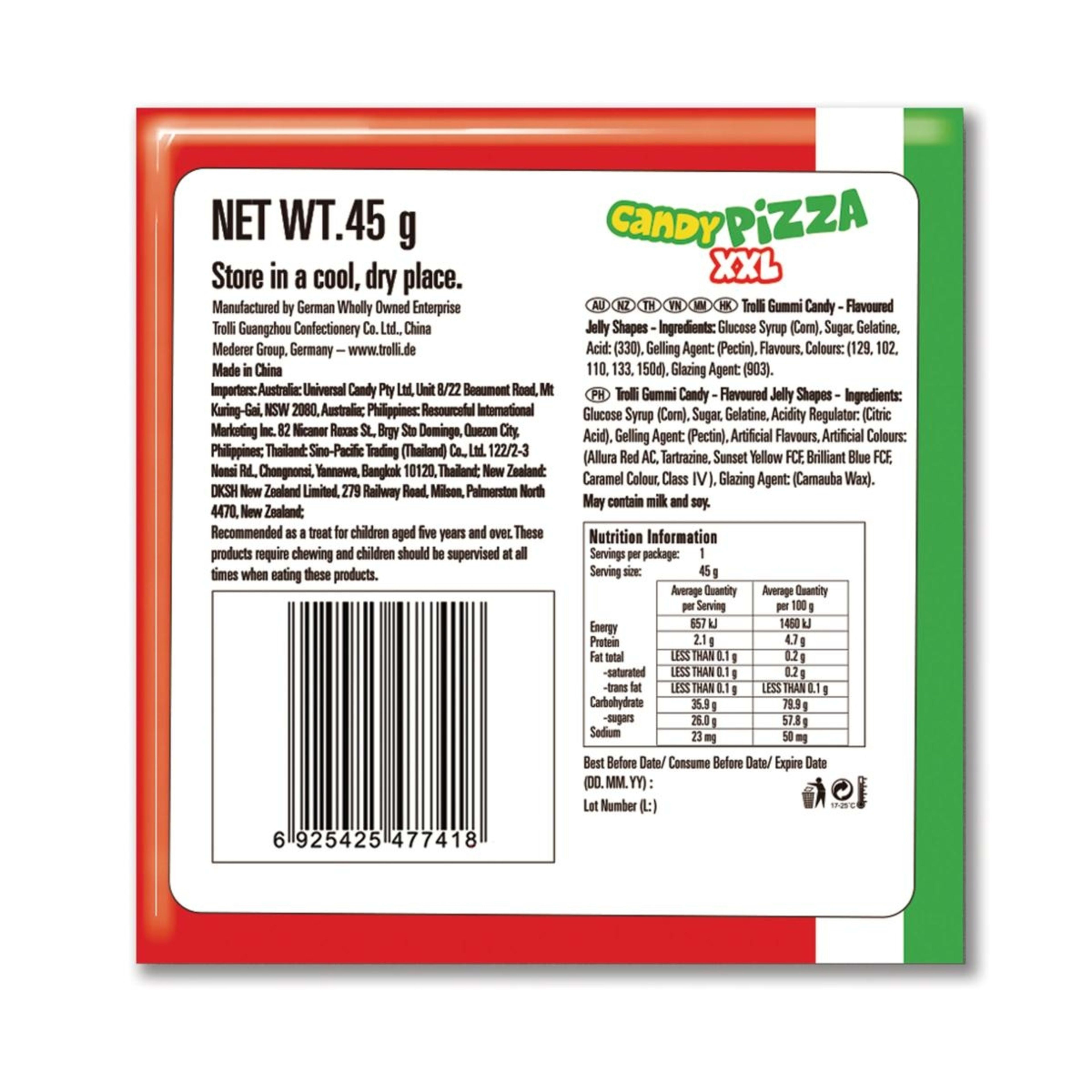 2 Trolli Gummi Pizza XXL 45g, 2 of 2