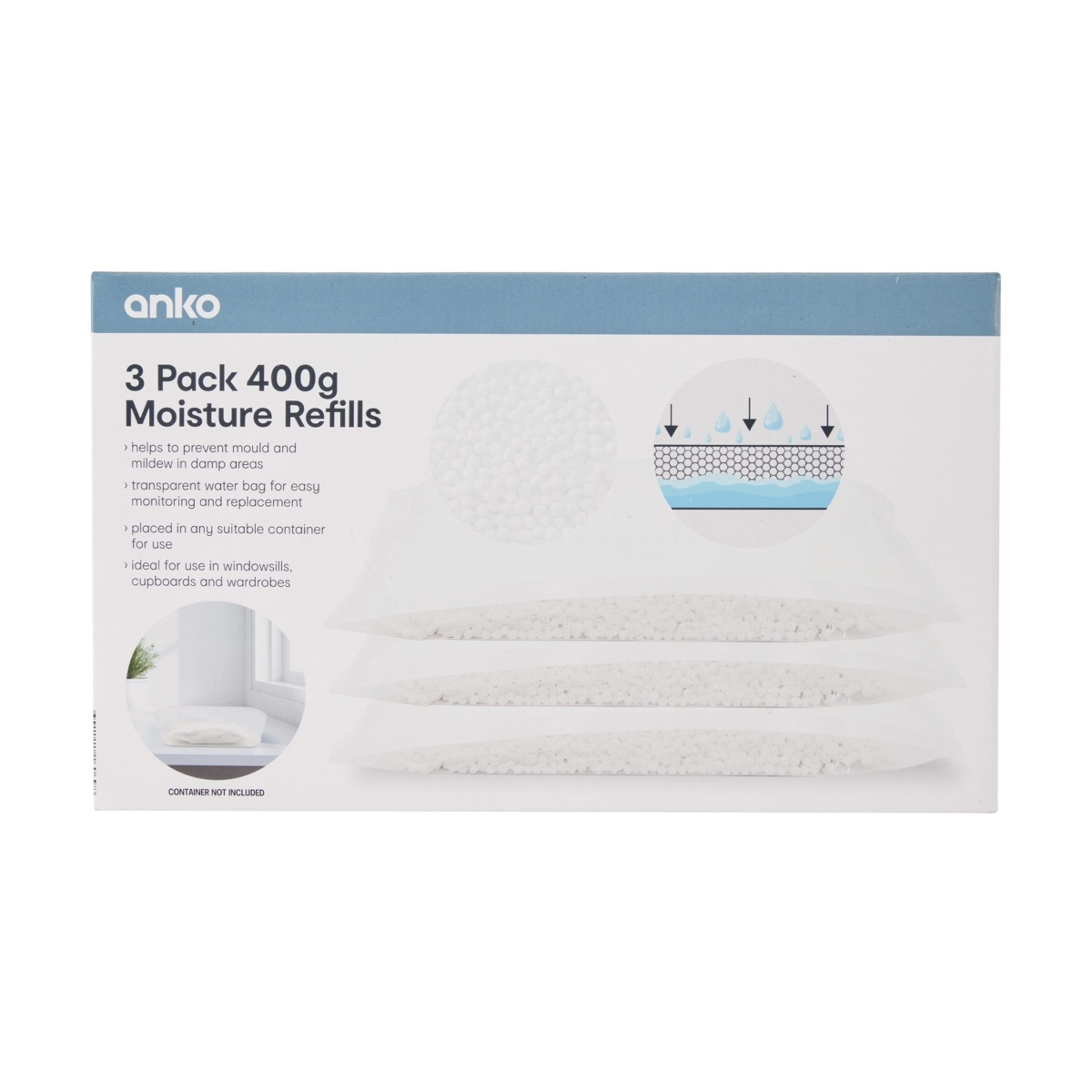1 3 Pack 400g Moisture Refills
