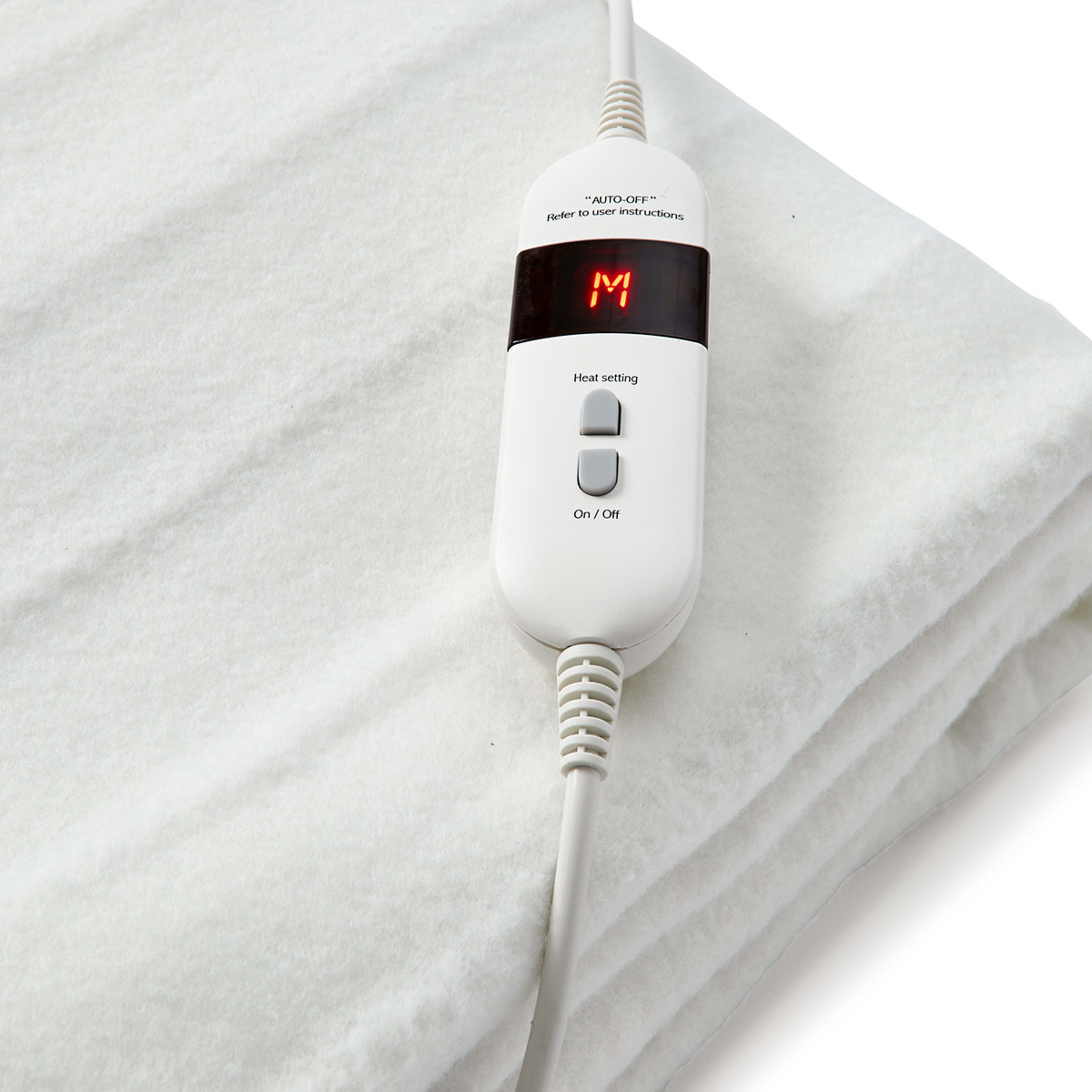 Fitted Electric Blanket King Single Bed, White Kmart NZ
