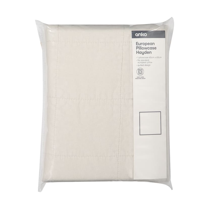 Hayden European Pillowcase Sand Kmart NZ