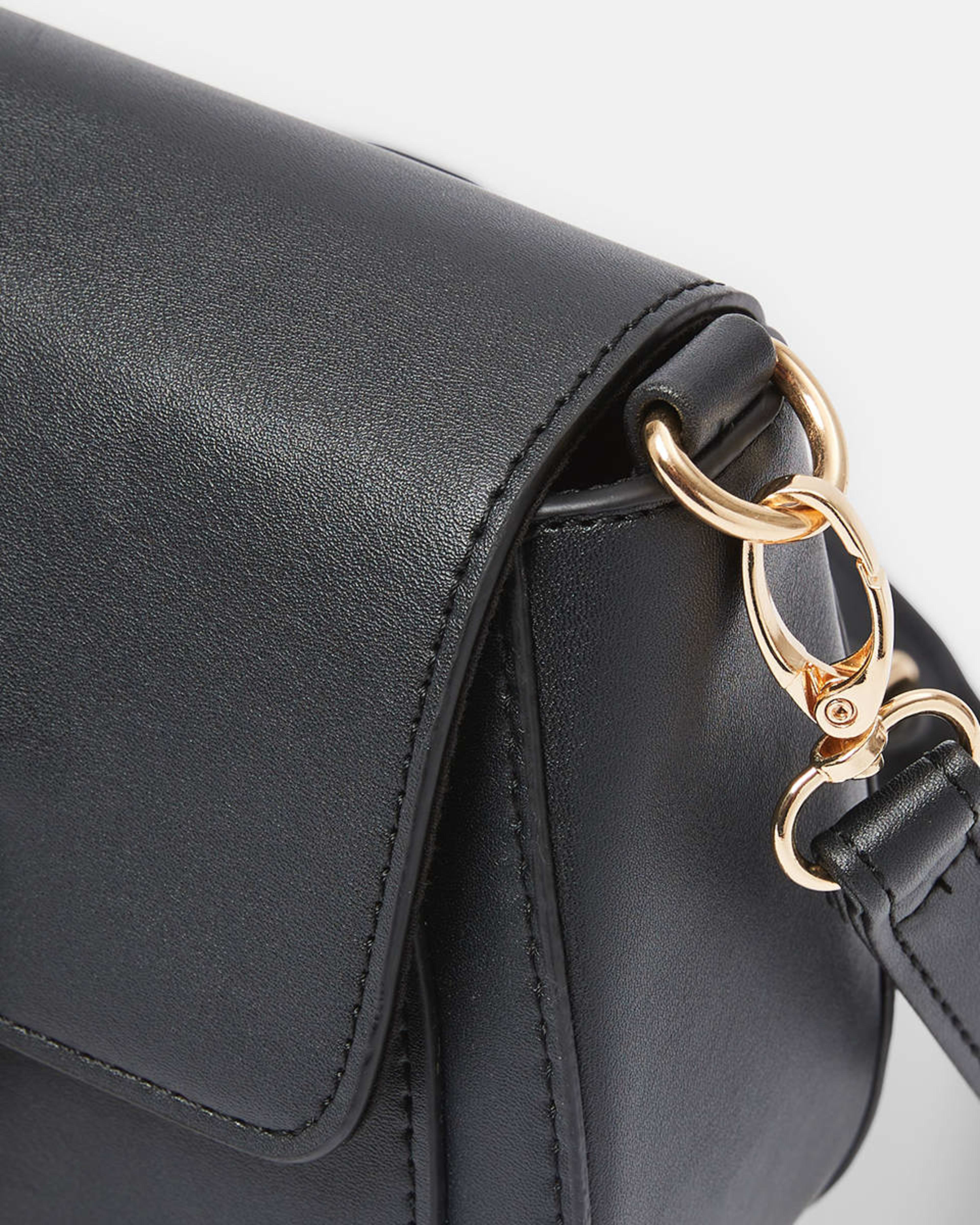 Structured Saddle Style Crossbody Bag Kmart