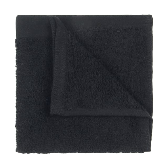 Malmo Cotton Face Washer - Black - Kmart