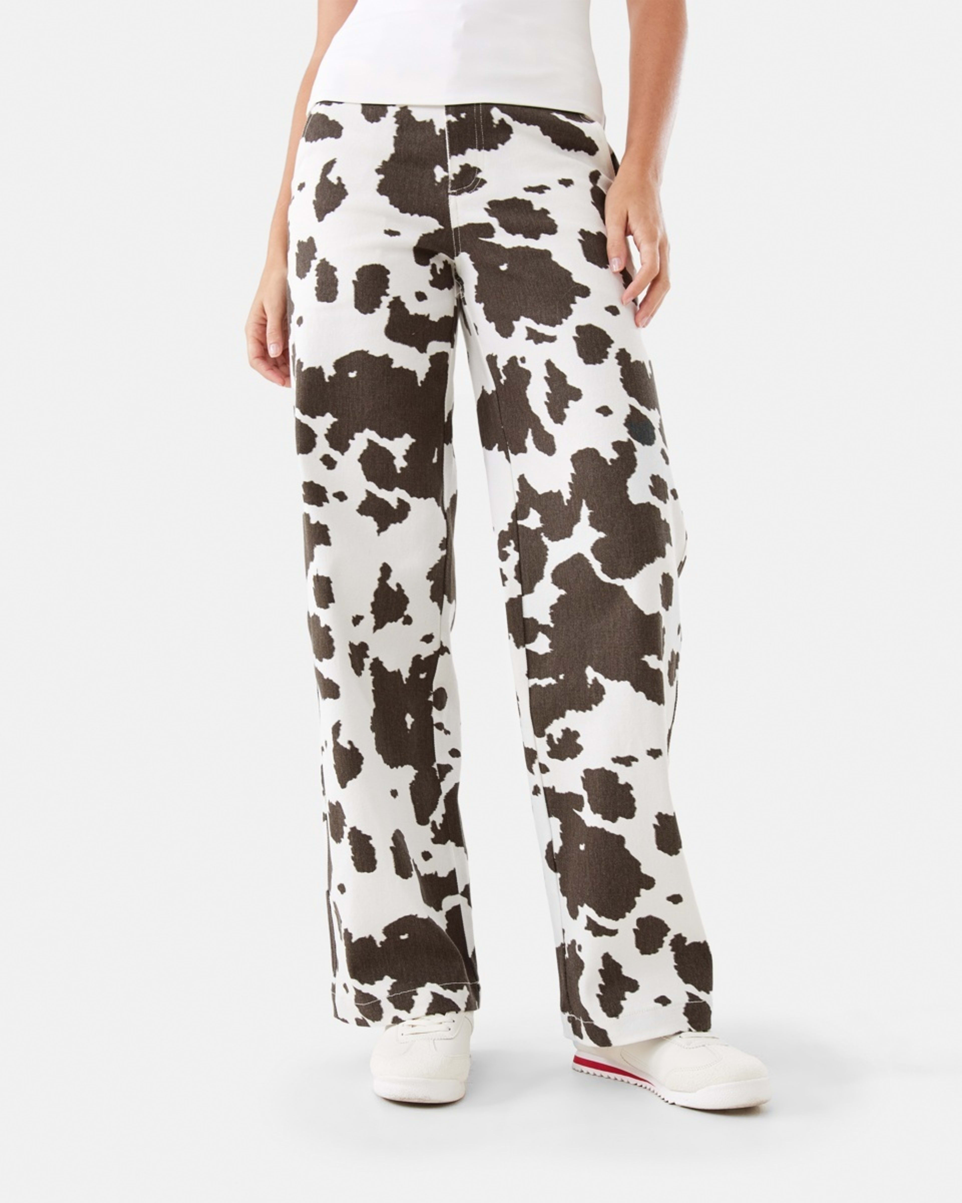 1 Cow Print Jeans Cowhide, 1 of 7