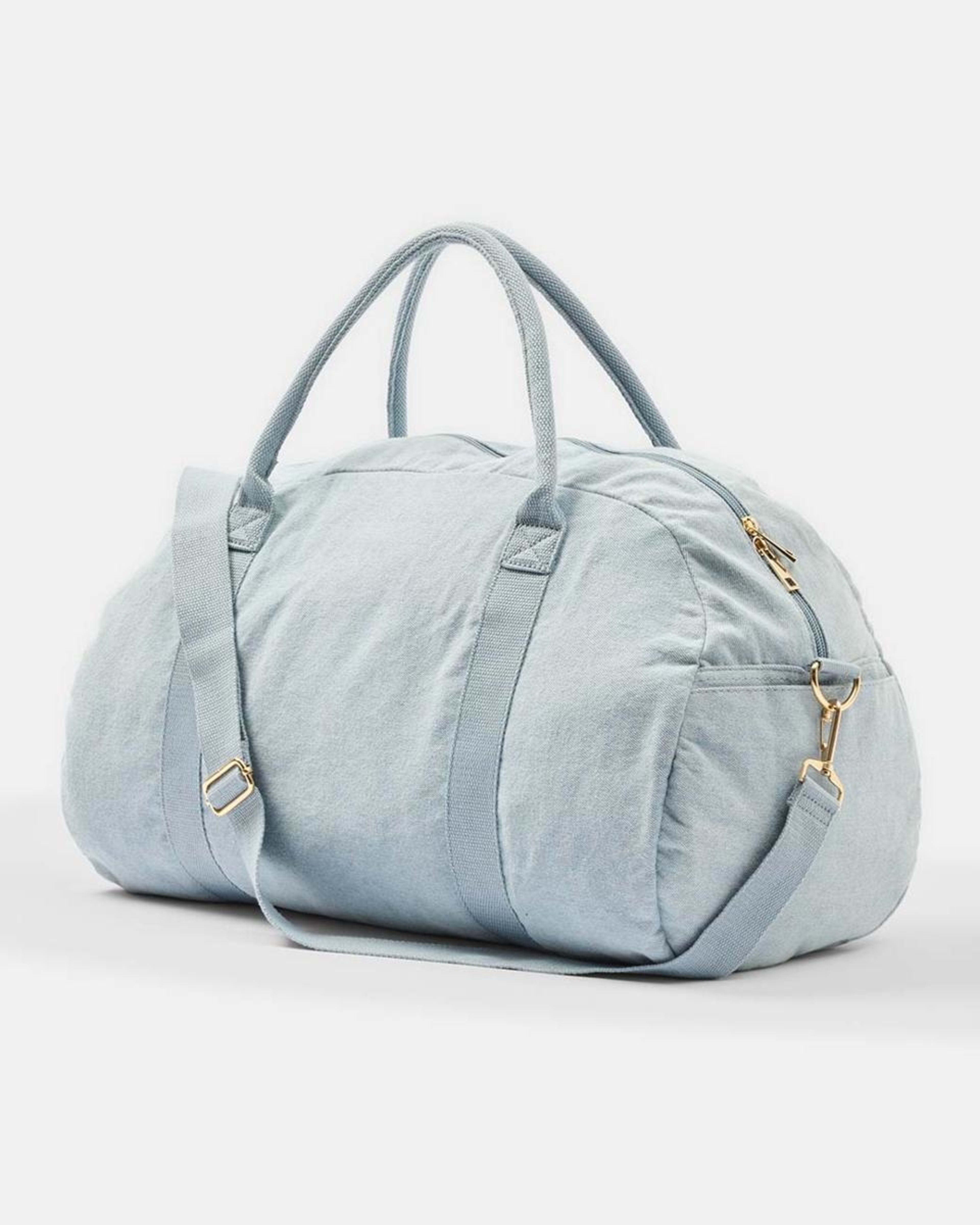 2 Casual Weekender Bag Chambray, 2 of 5