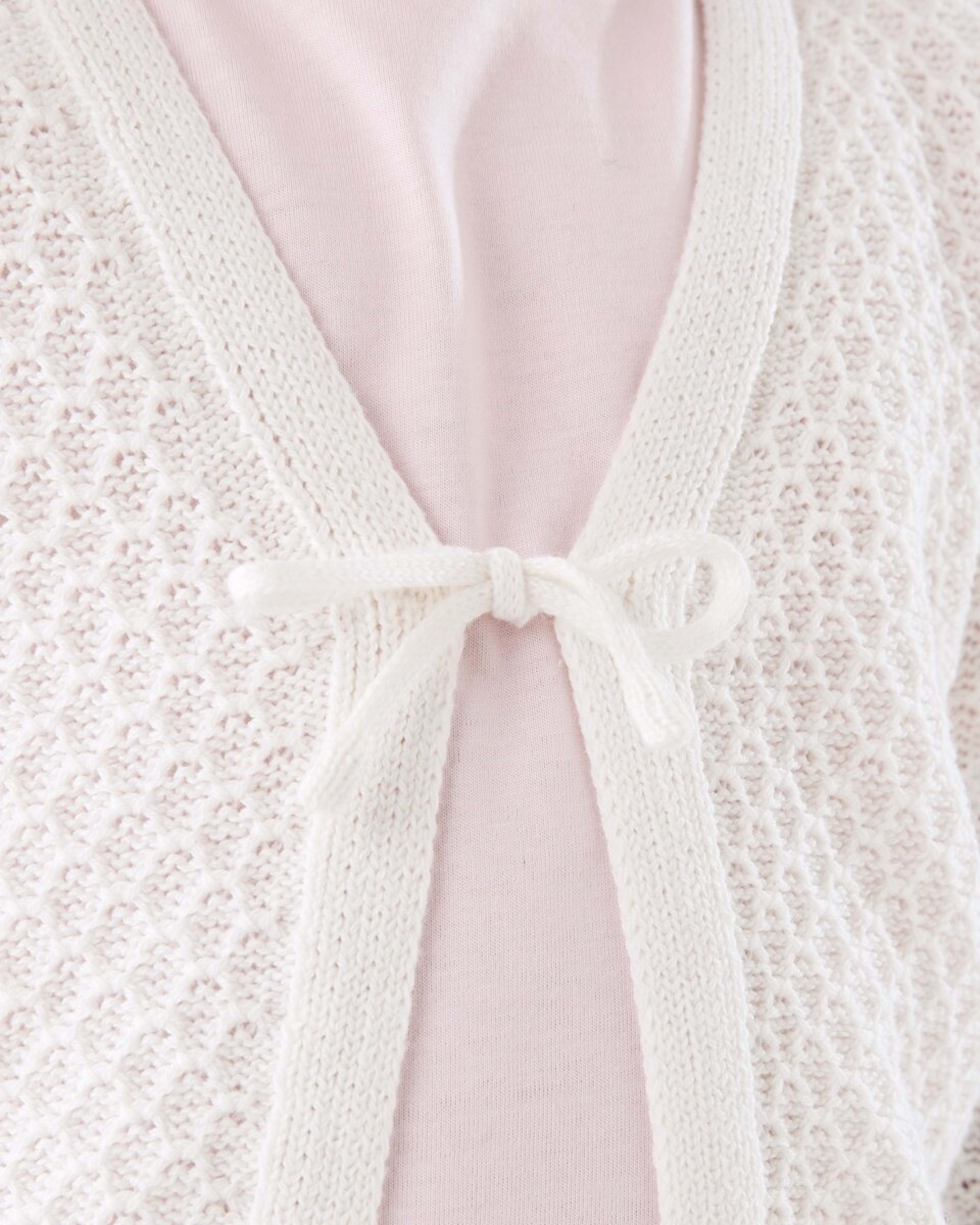5 Tie Front Cardigan SNOW WHITE, 5 of 8