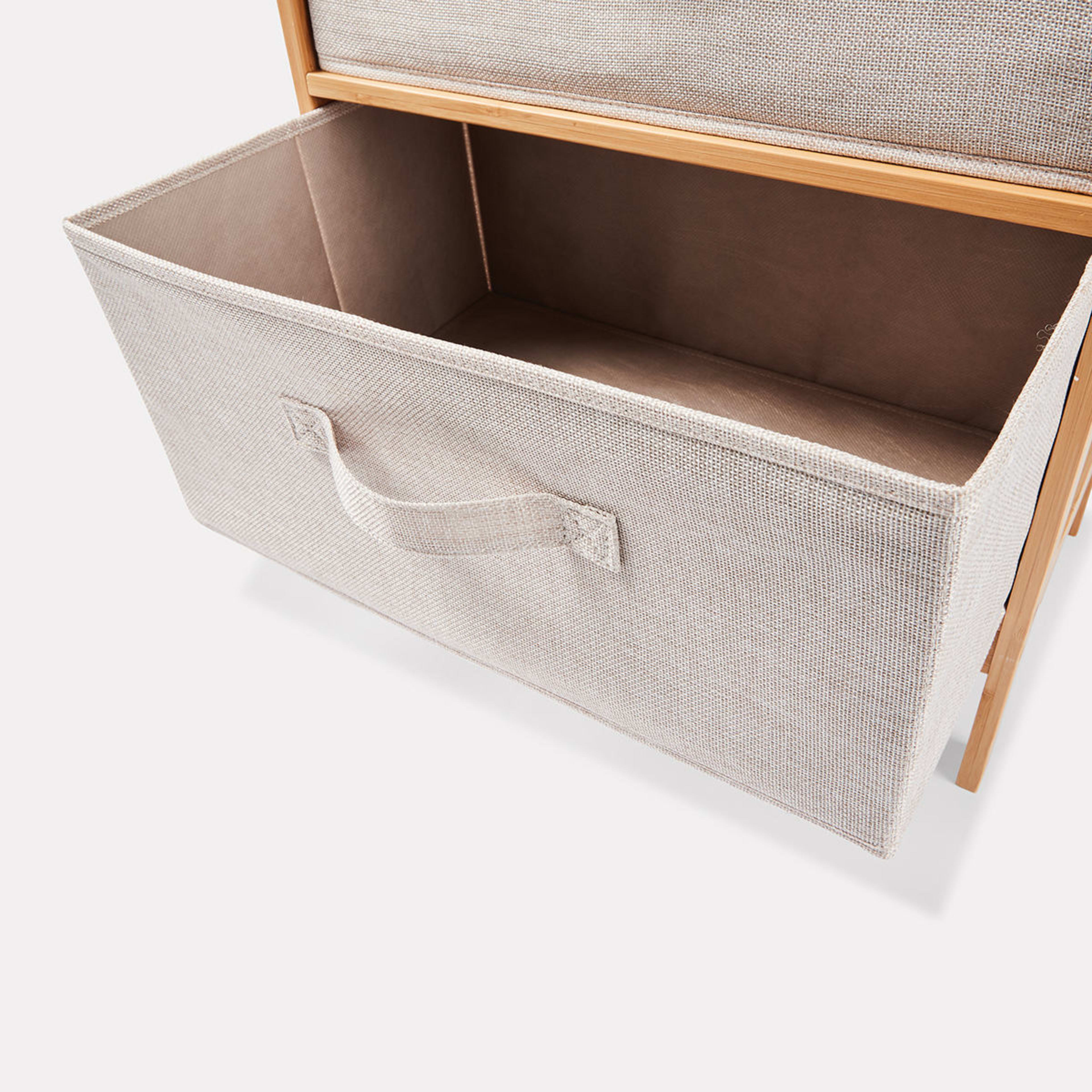 3 Drawer Bamboo Chest Kmart