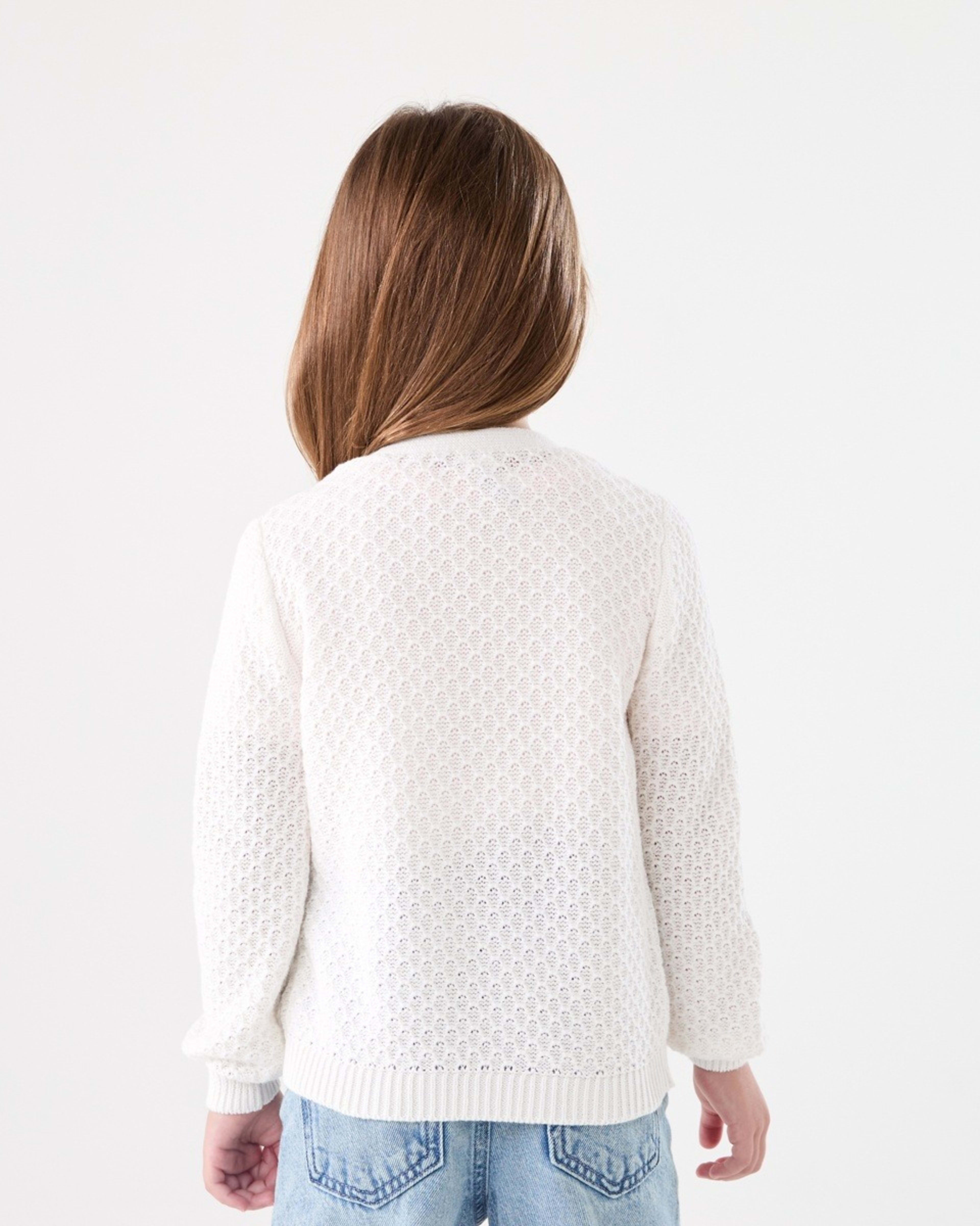 3 Tie Front Cardigan SNOW WHITE, 3 of 8