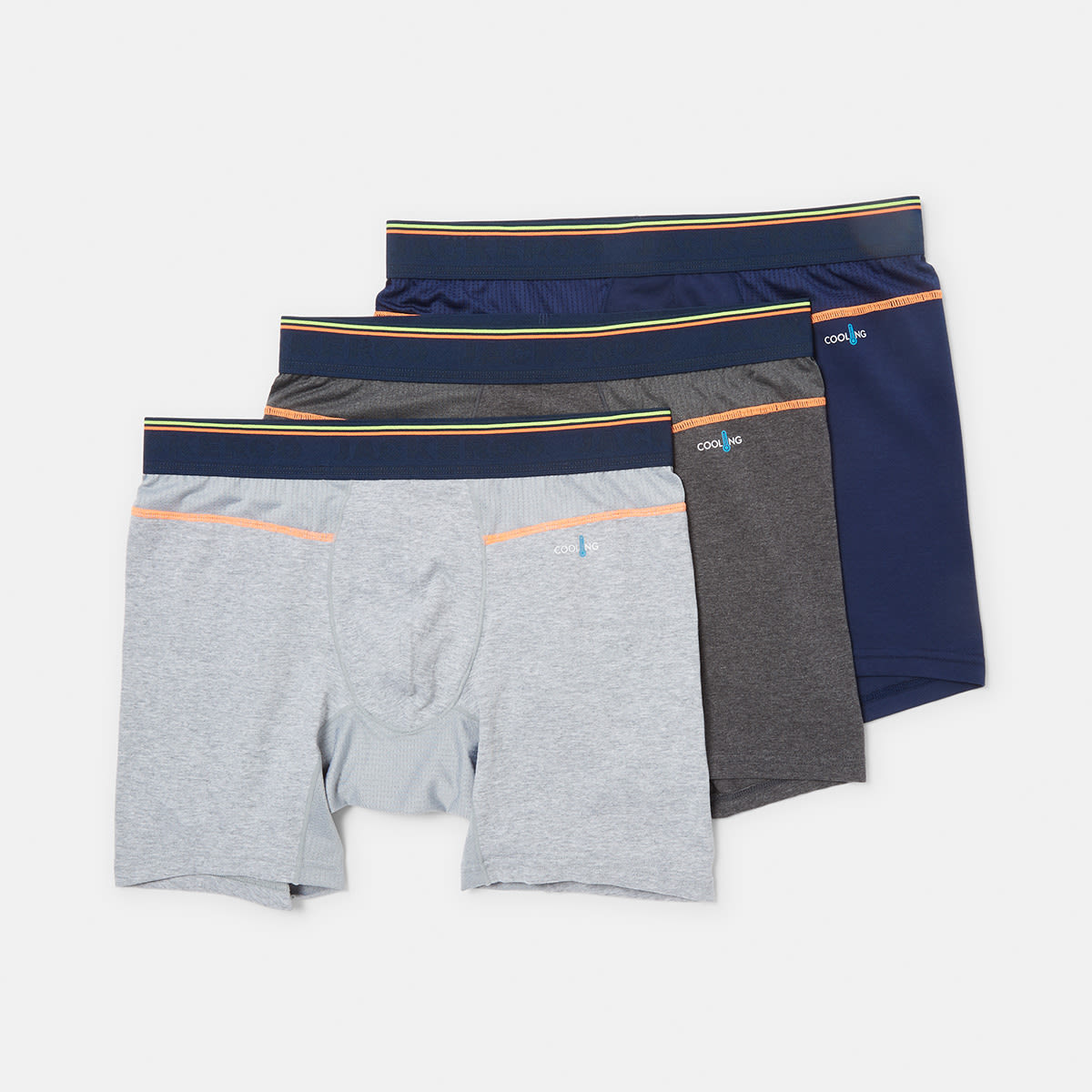 3 Pack Mid Length Cooling Shorts - Kmart