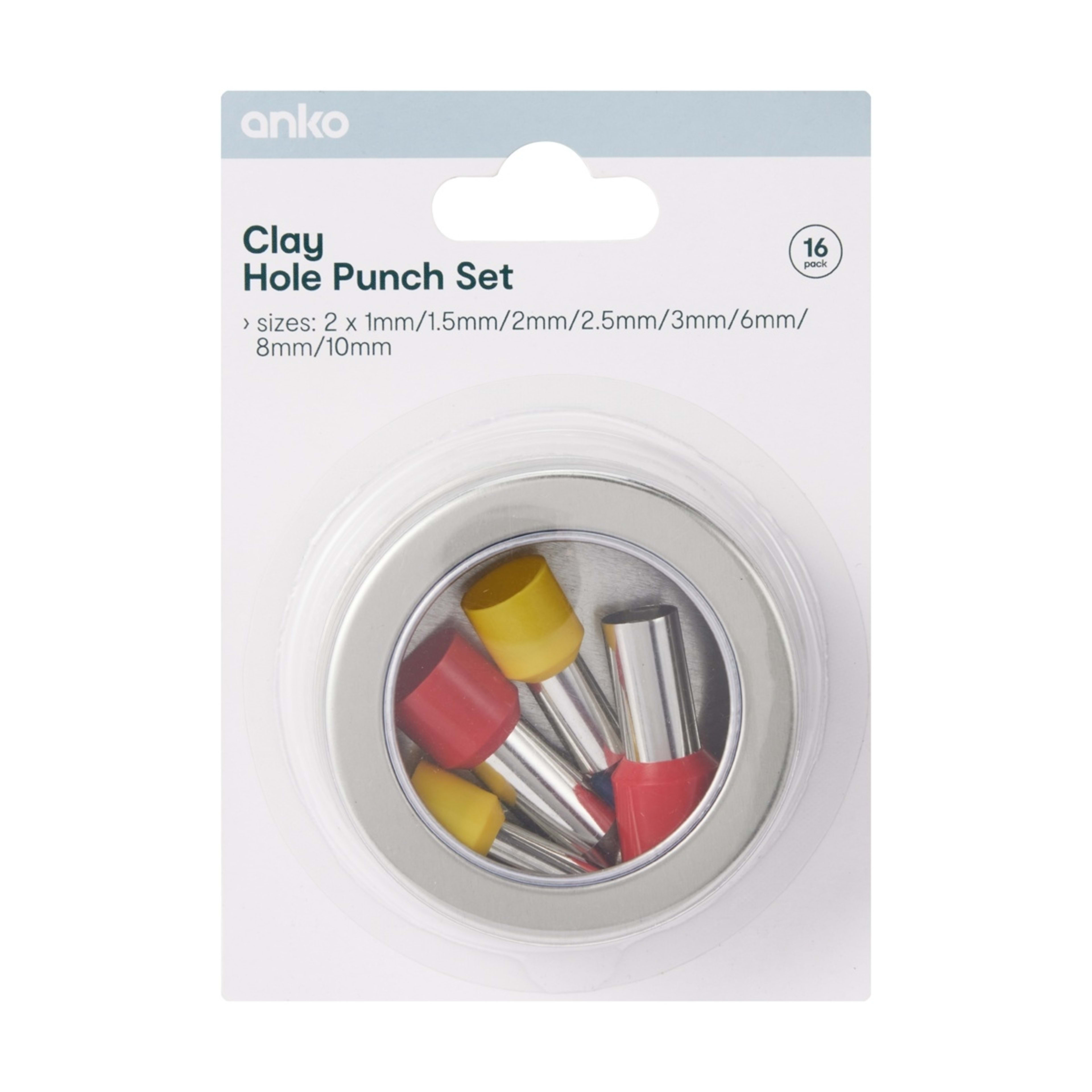 1 16 Piece Clay Hole Punch Set, 1 of 7