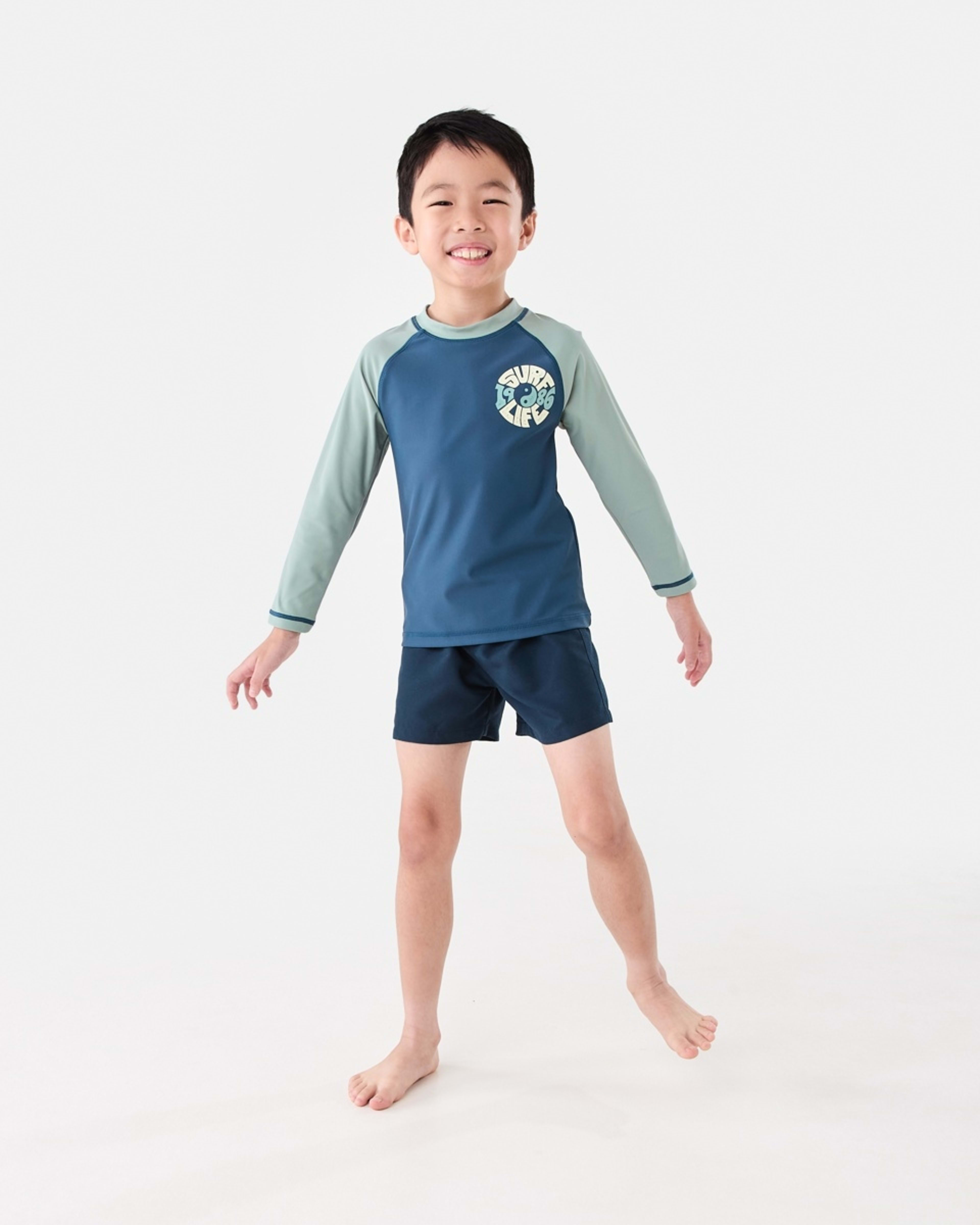 5 Long Sleeve Rash Vest Surf Life Navy, 5 of 6