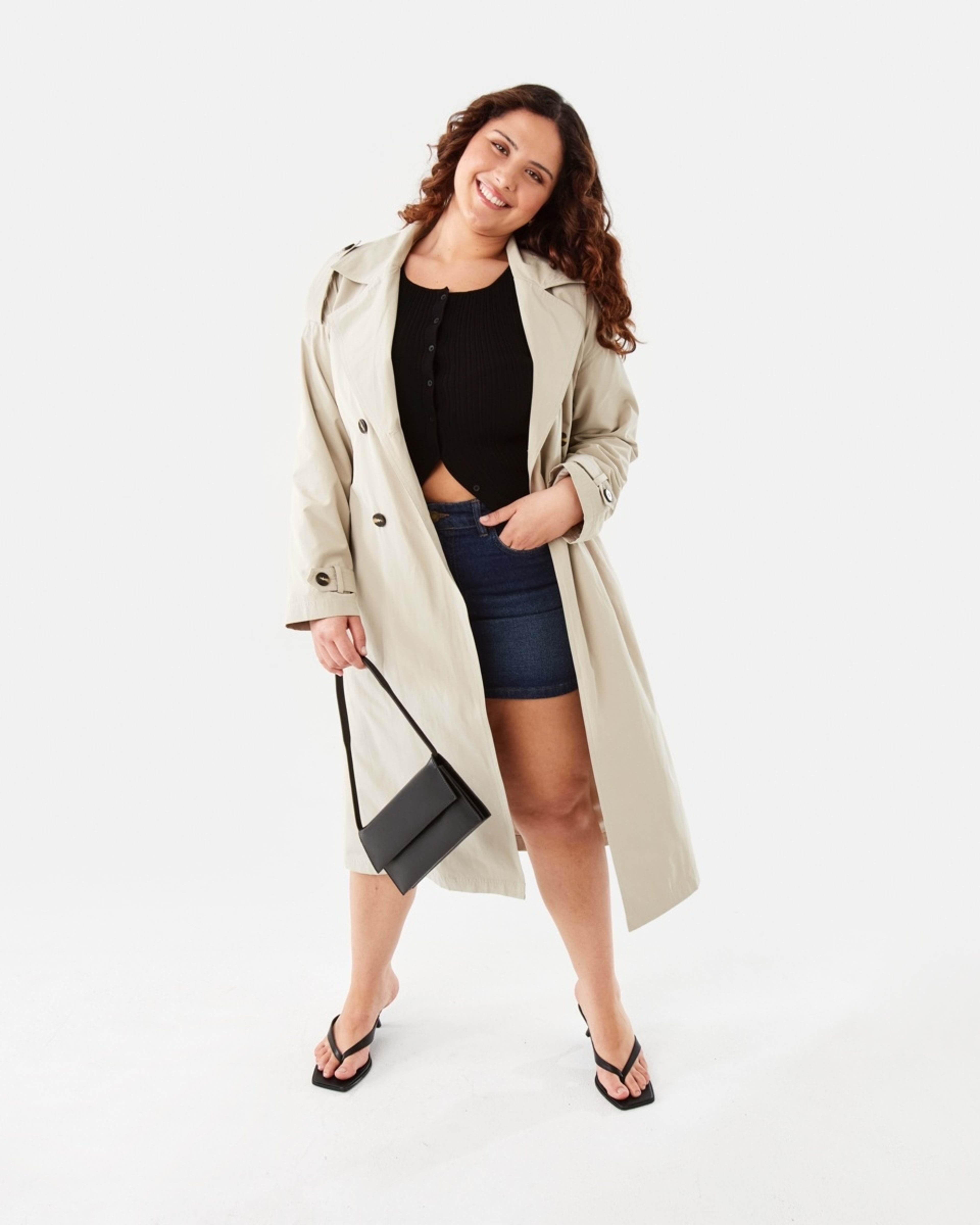9 Denim A-line Mini Skirt Mid Wash, 9 of 10