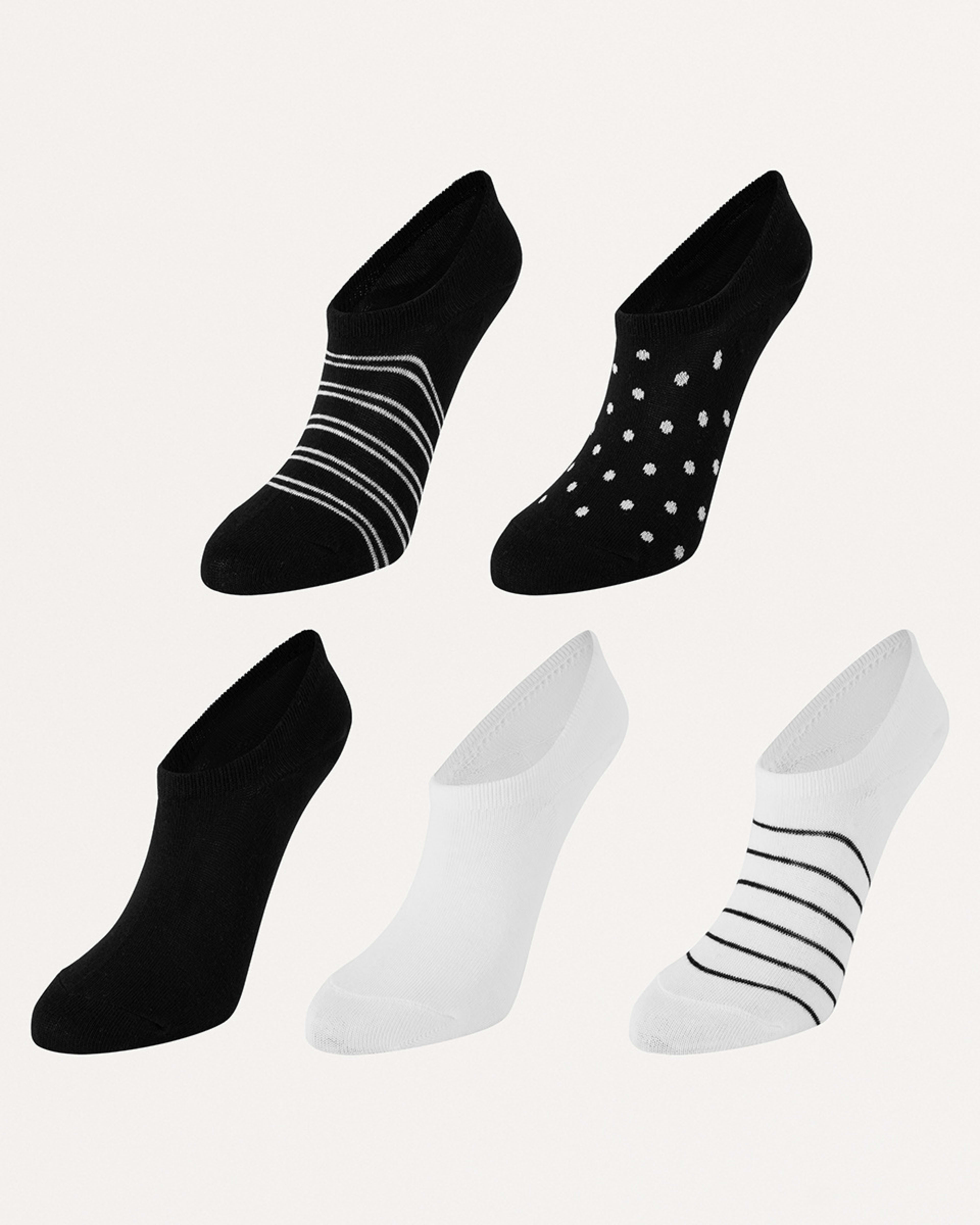 1 5 Pack Jacquard Sneaker Socks Mono, 1 of 3