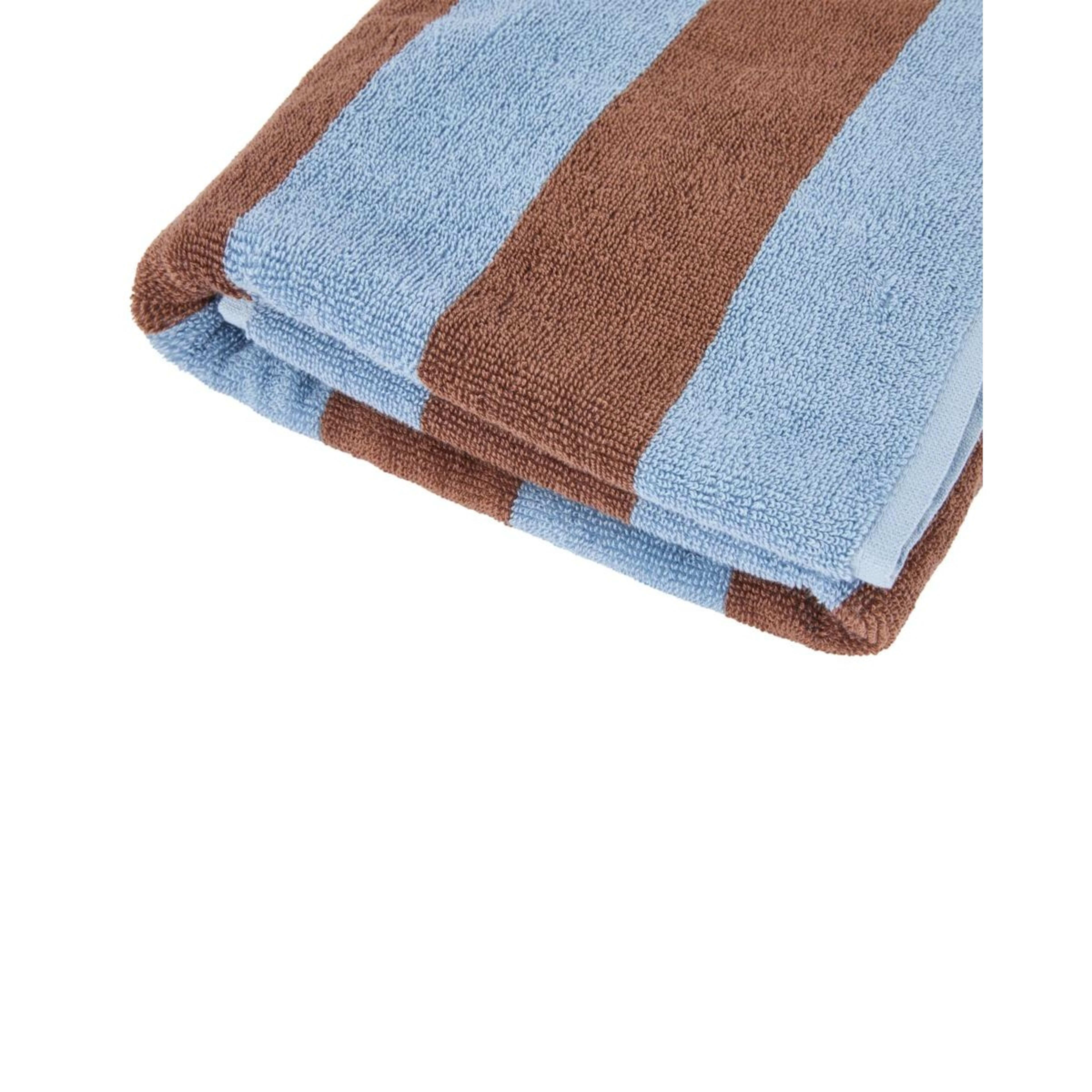4 Stripe Cotton Bath Towel - Brown, 4 of 5