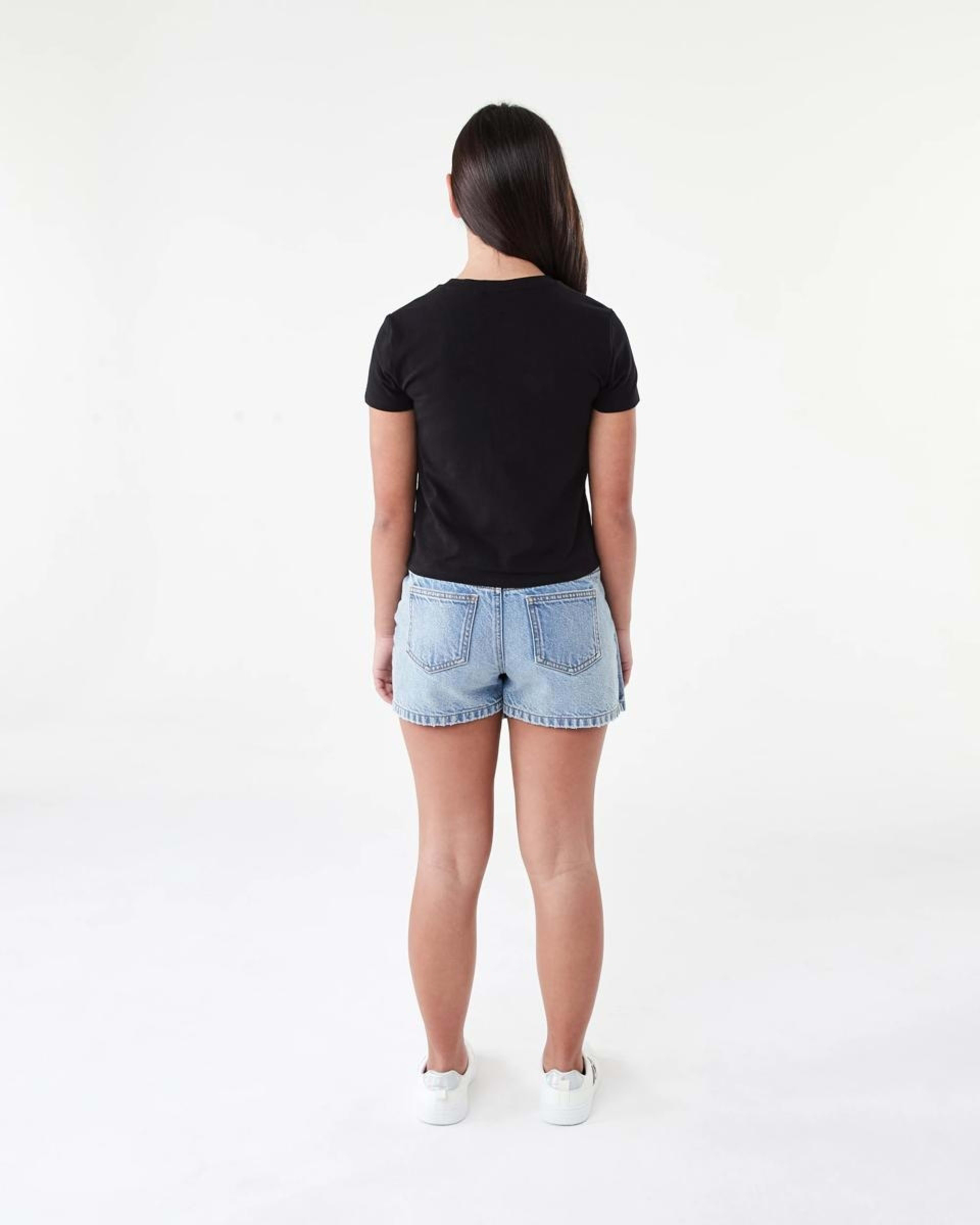 7 Short Sleeve Embellished Baby T-shirt Blk Bow, 7 of 7