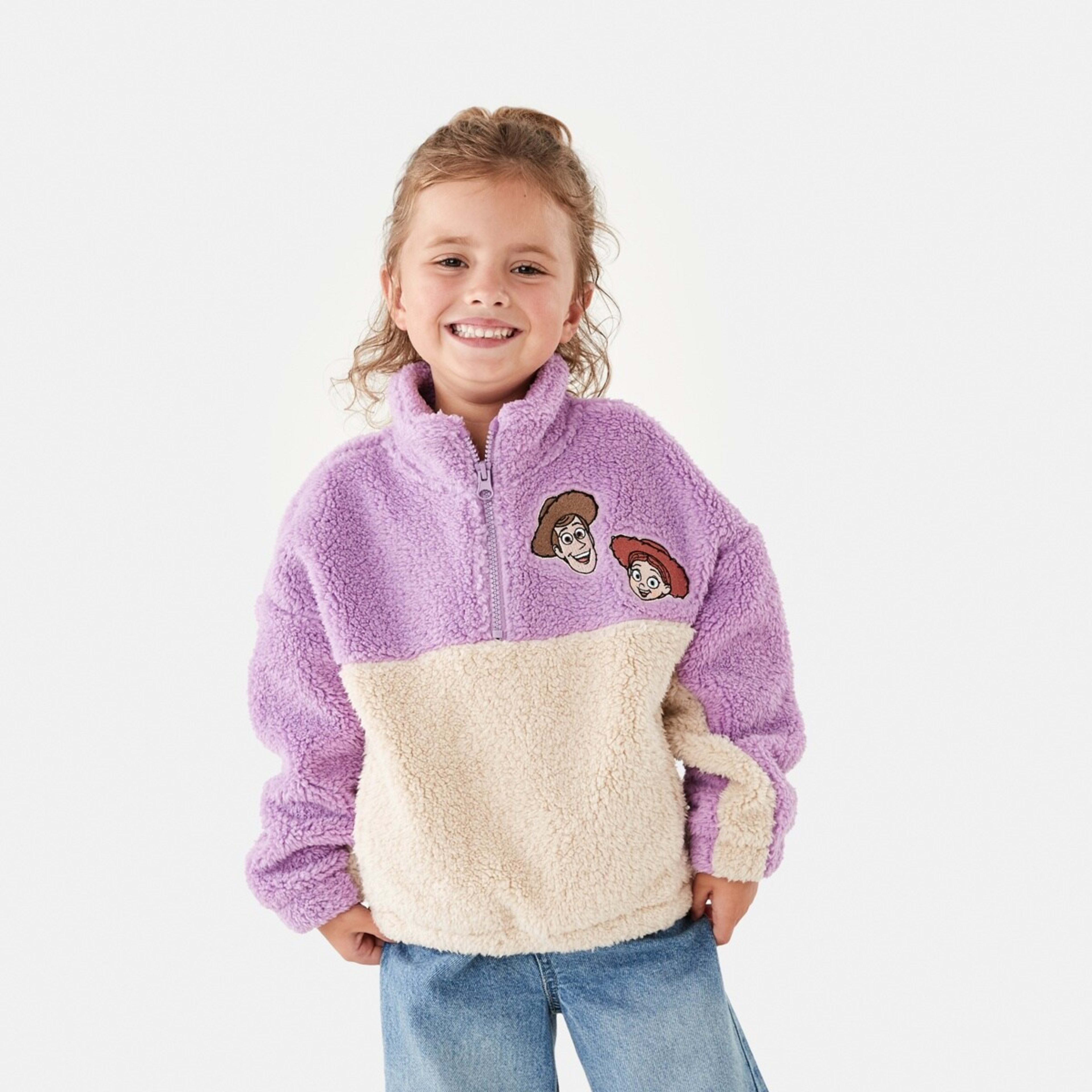 1 Toy Story License Quarter Zip Sweatshirt Toy Story Purple, 1 of 10