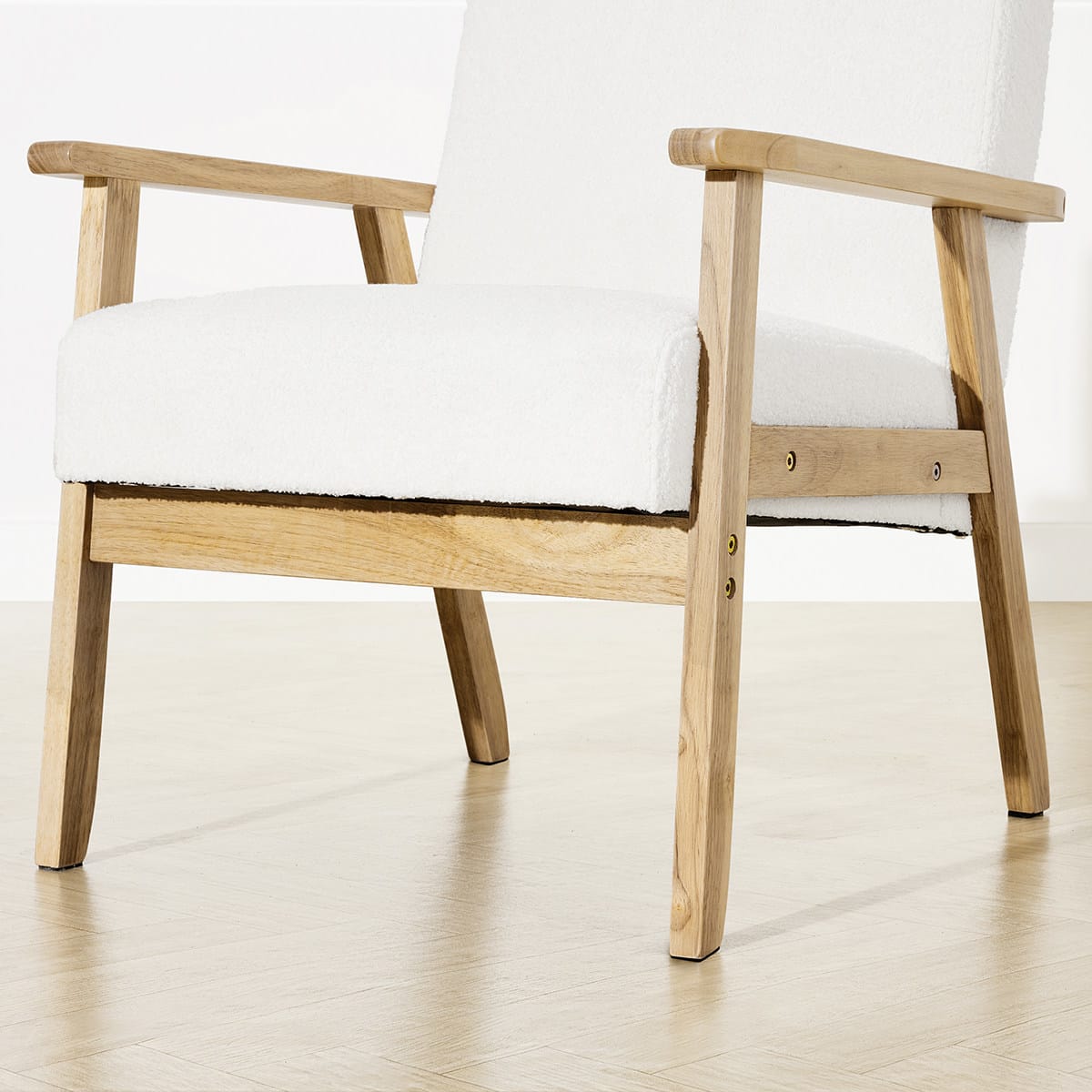 Timber Boucle Chair - Kmart NZ