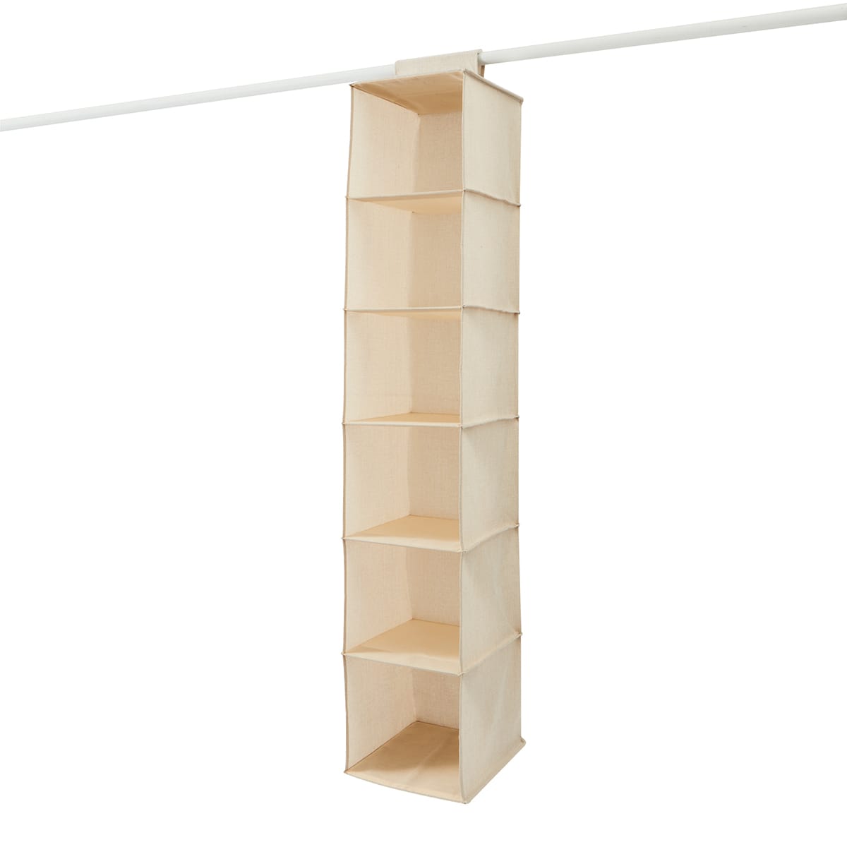 6 Shelf Linen Look Hanging Organiser Kmart NZ