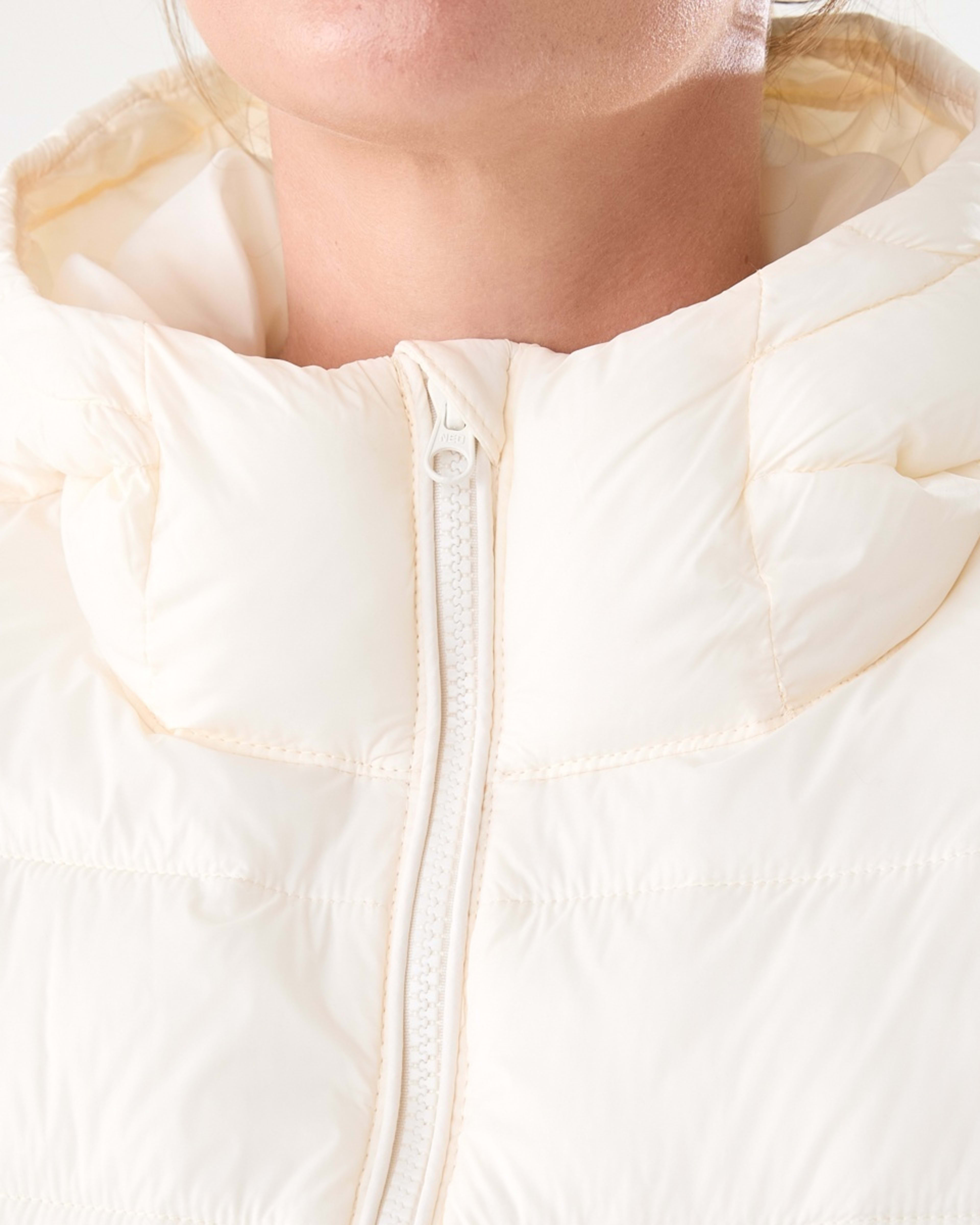 6 Active Womens Packable Puffer Jacket Ecru, 6 of 7