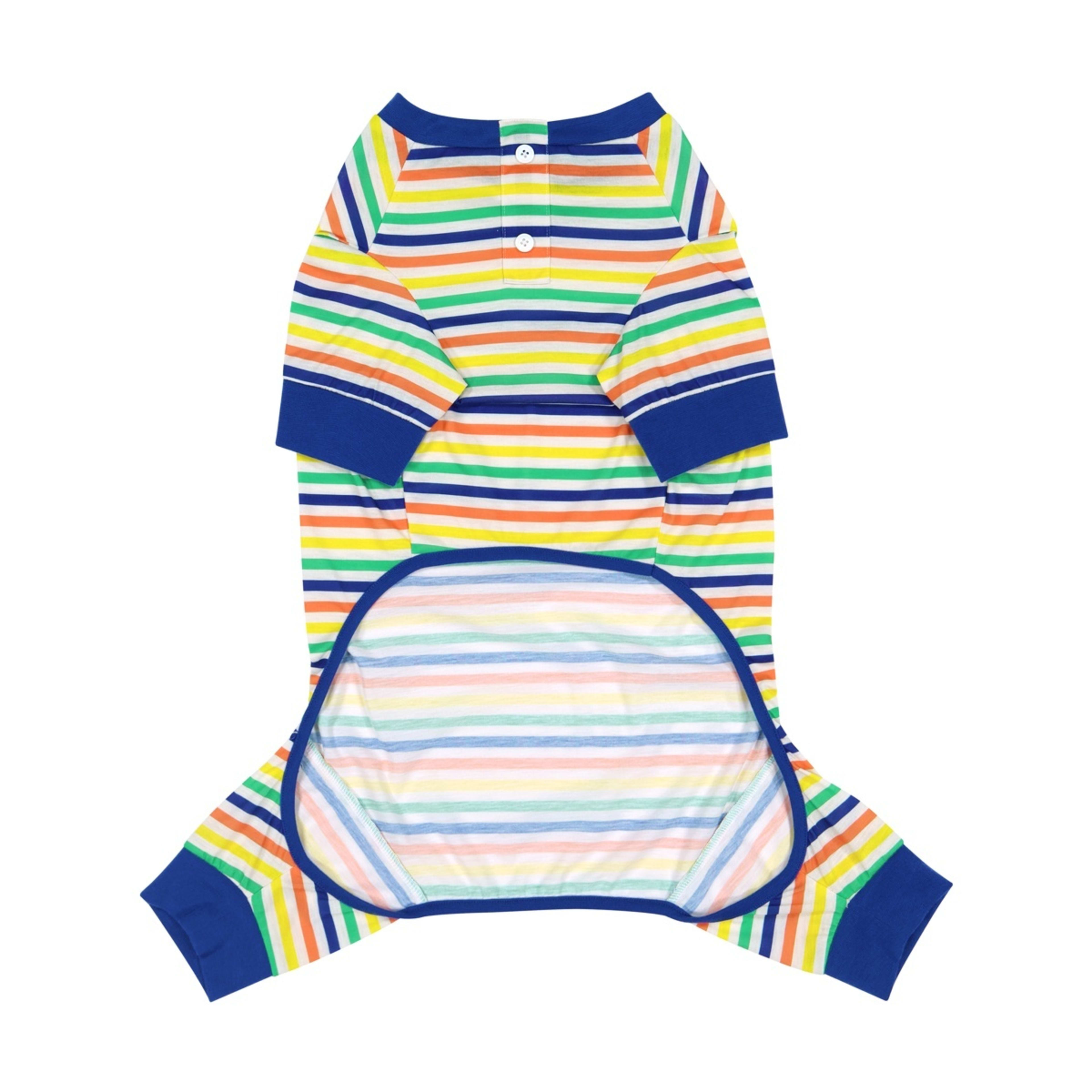 6 Pet Stripe Pyjamas - Extra Large, Blue, 6 of 9