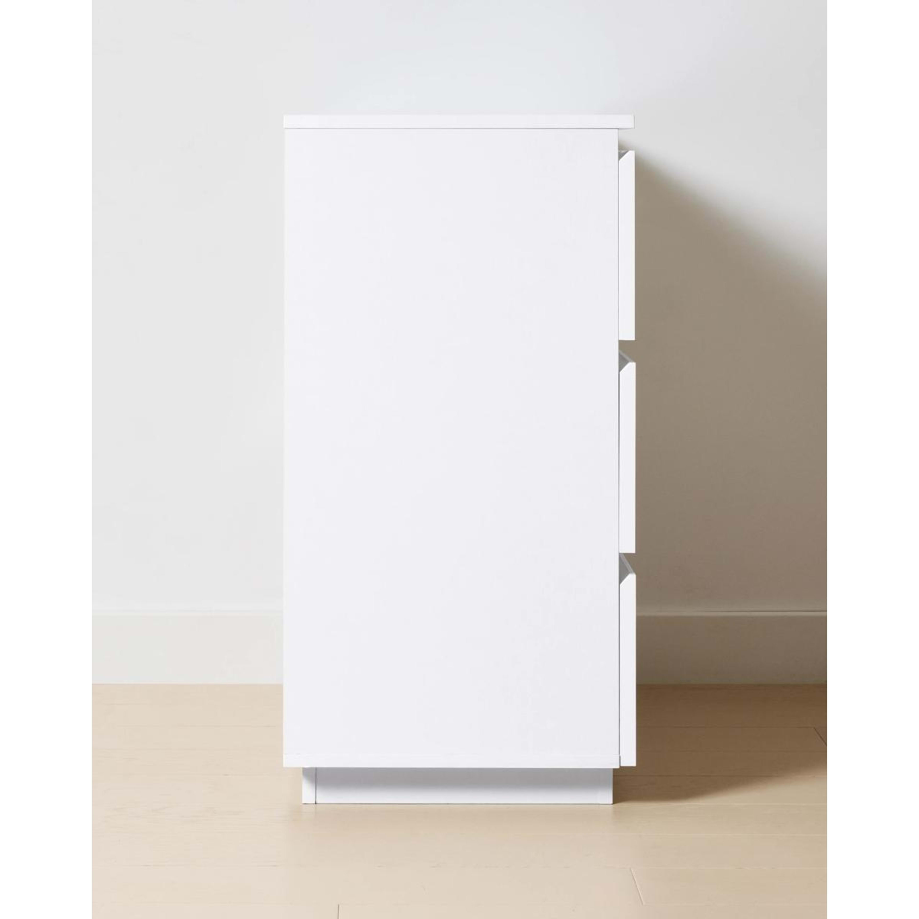 3 Charlie 3 Drawer Chest - White, 3 of 7