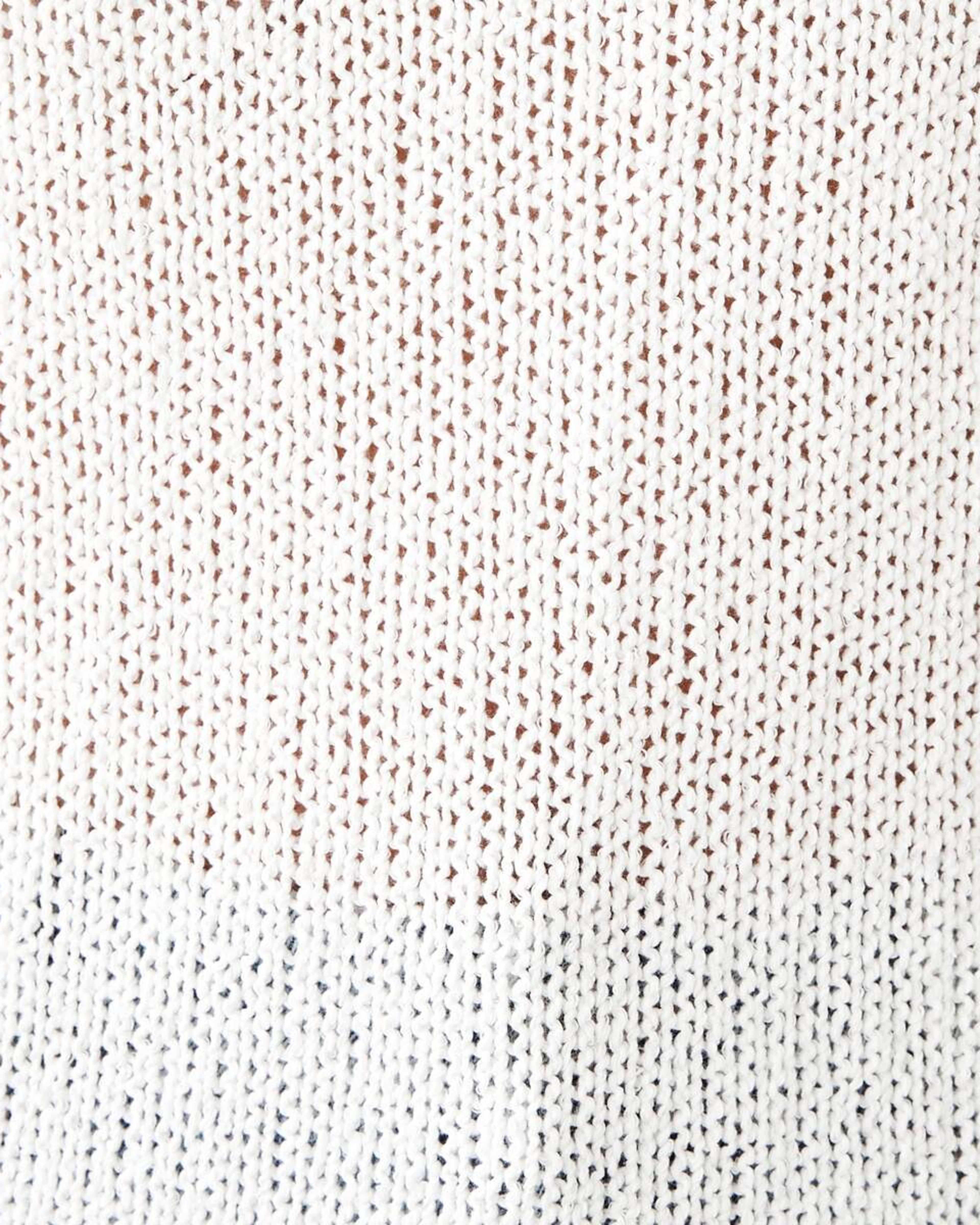 6 Cotton Slub Crew Jumper White, 6 of 6
