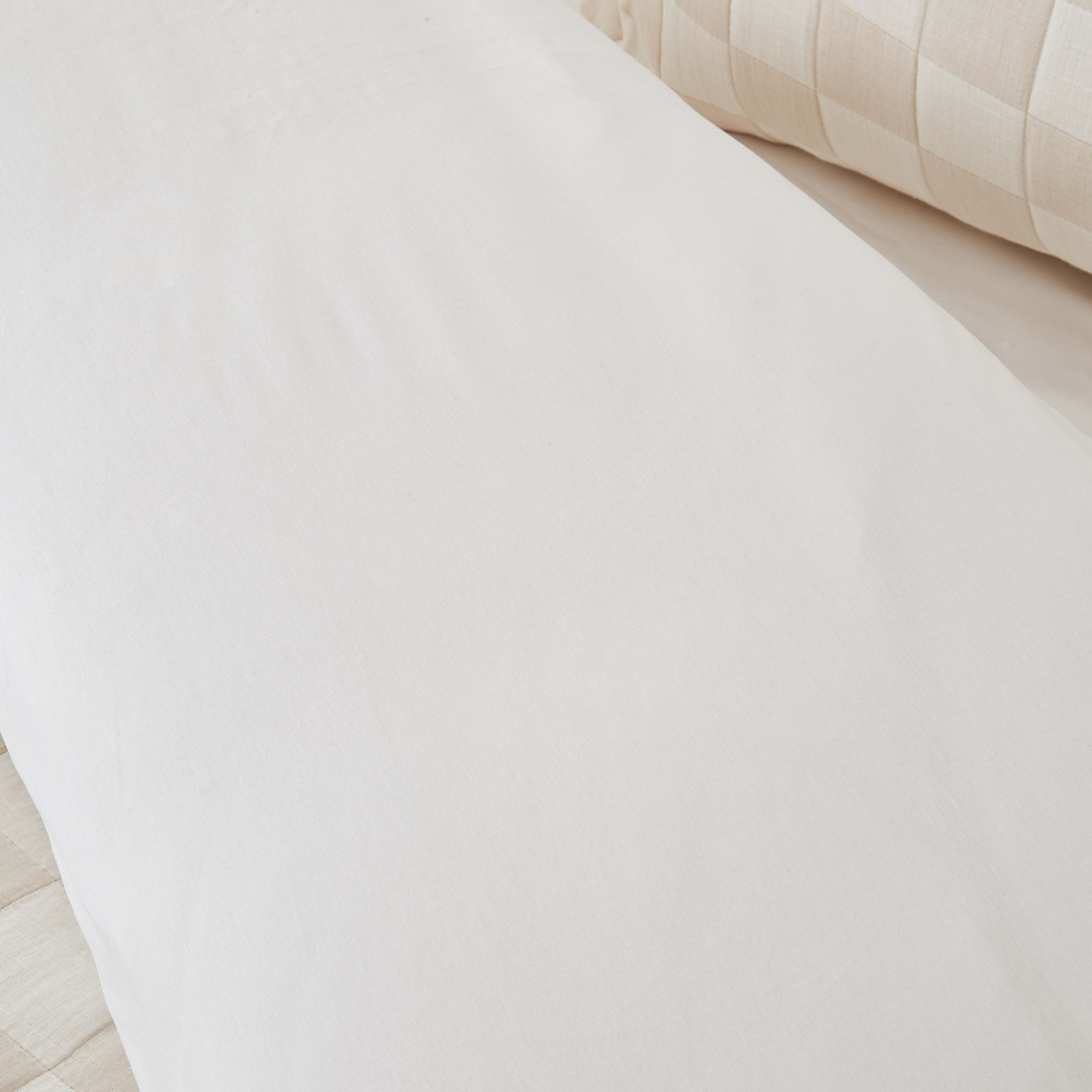 Lennox Cotton Quilt Cover Set King Bed, Off White Kmart NZ