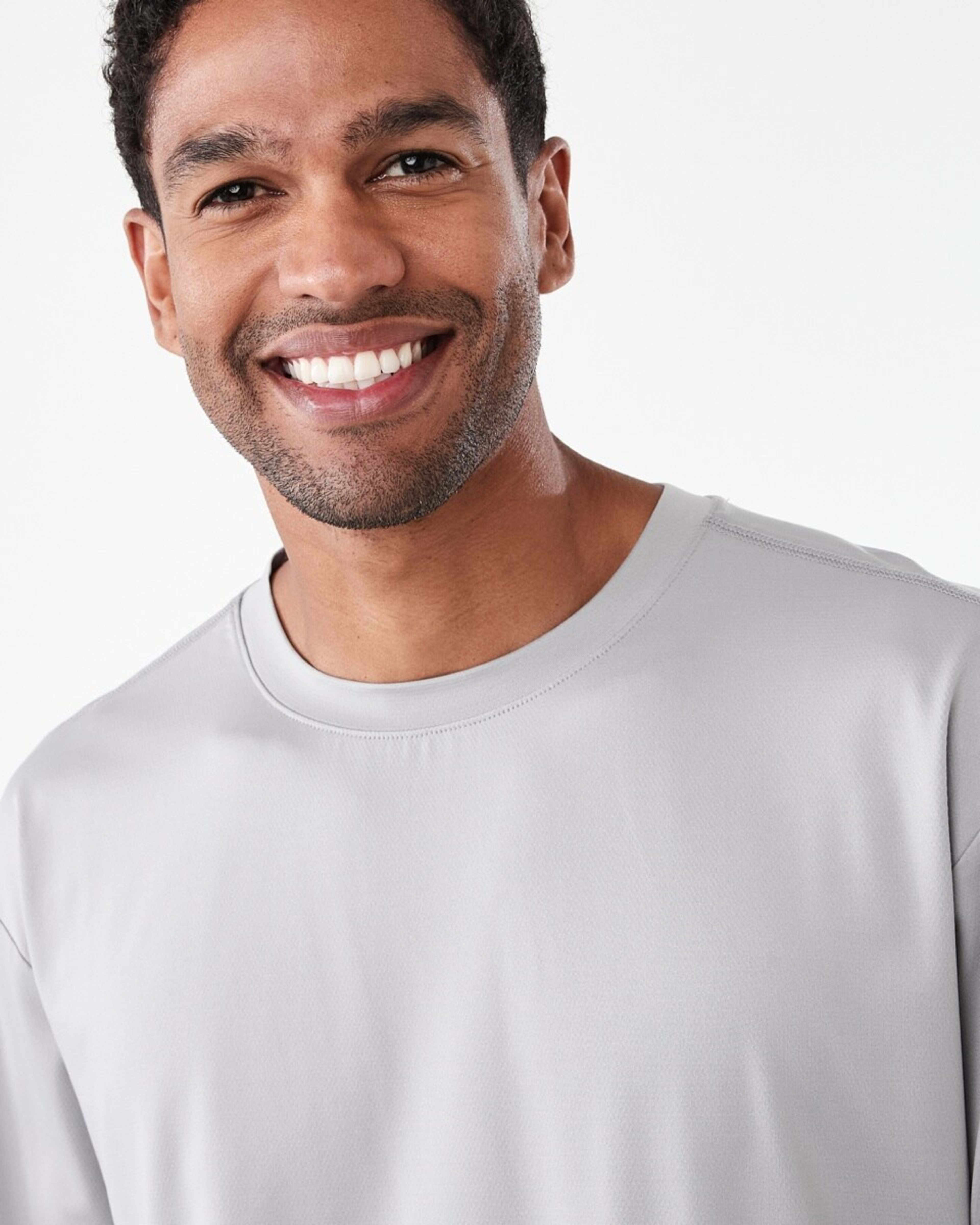 4 Active Mens Boxy Performance T-shirt Alloy, 4 of 6