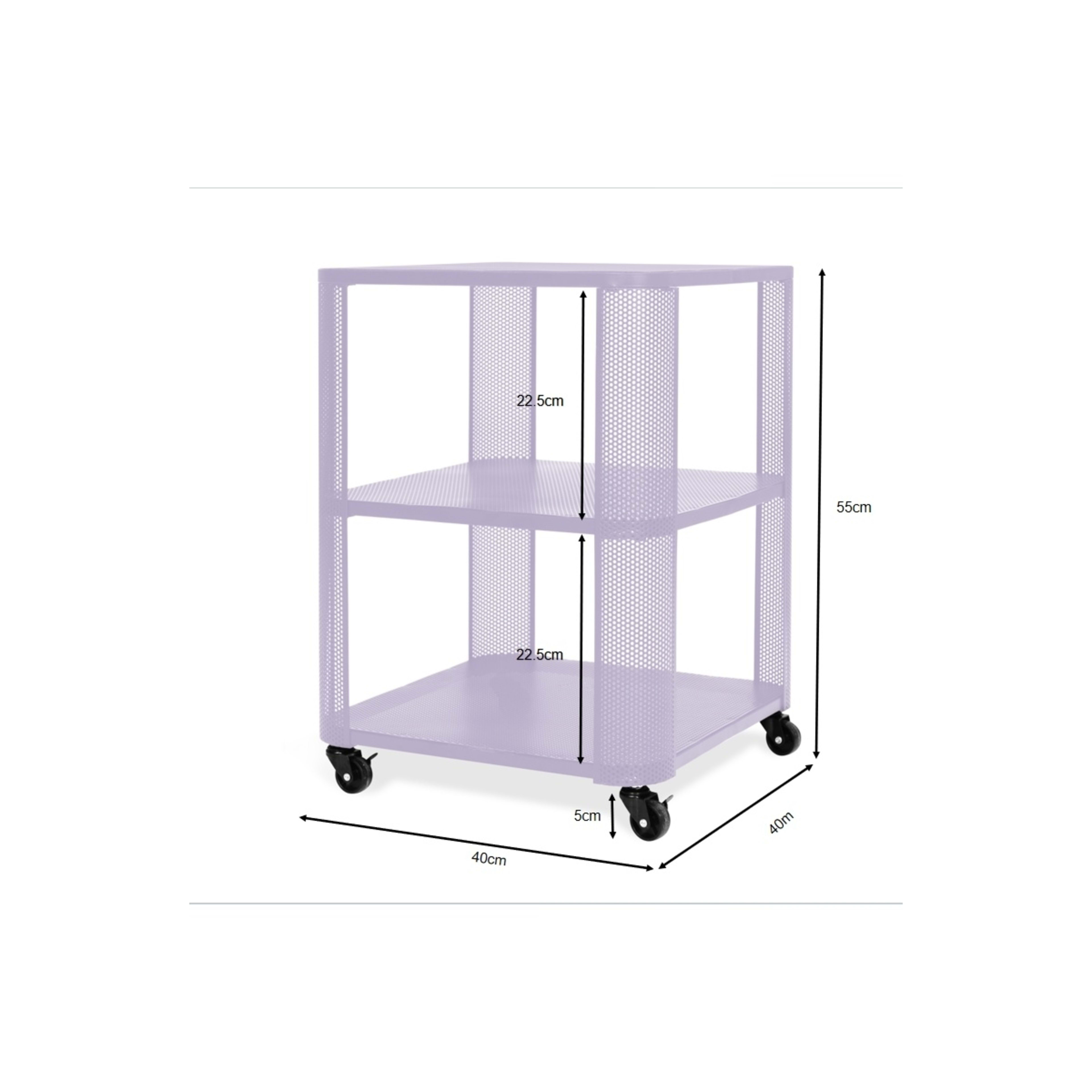 8 Mesh Side Table - Lilac, 8 of 8