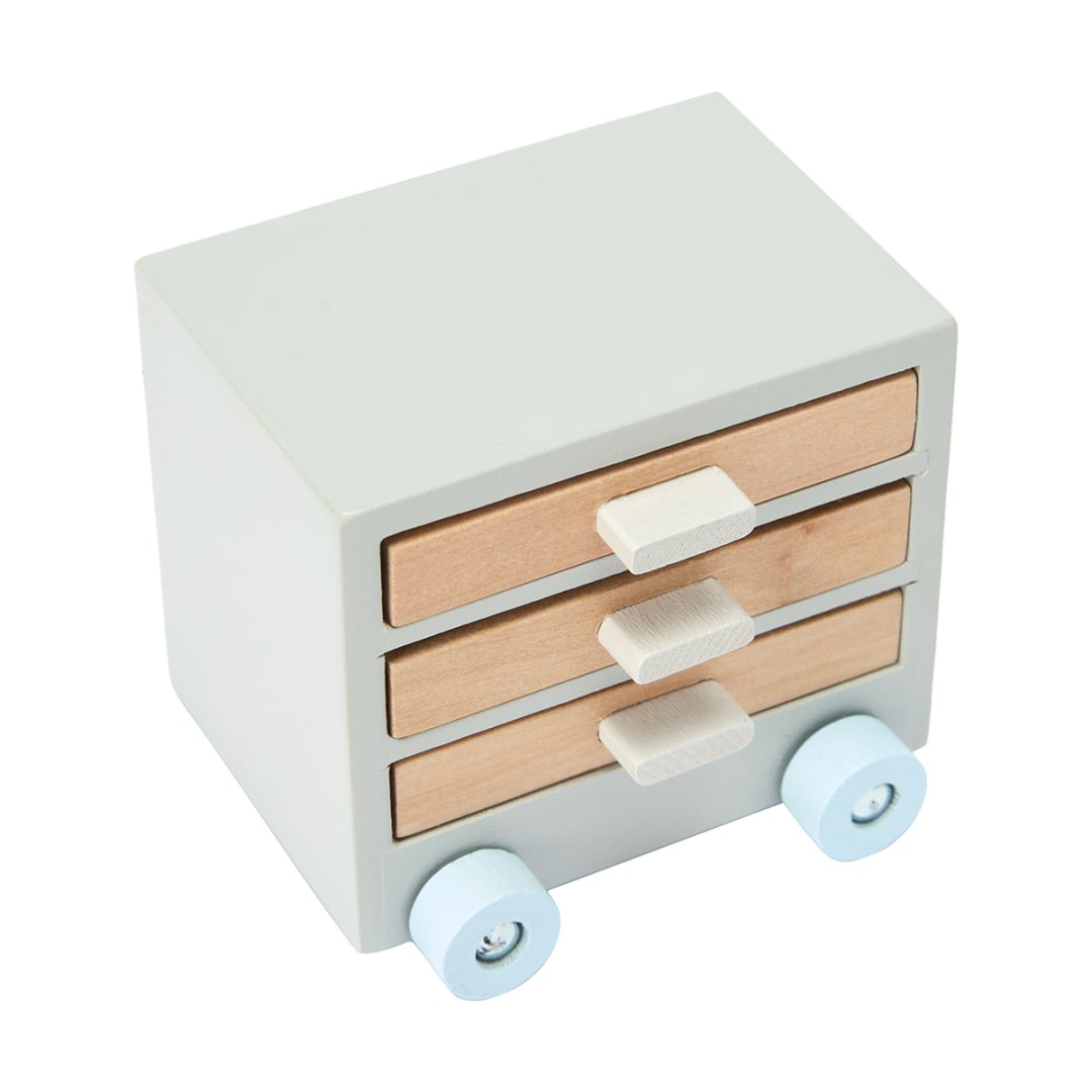 8 Piece Wooden Dollhouse Garage Kmart