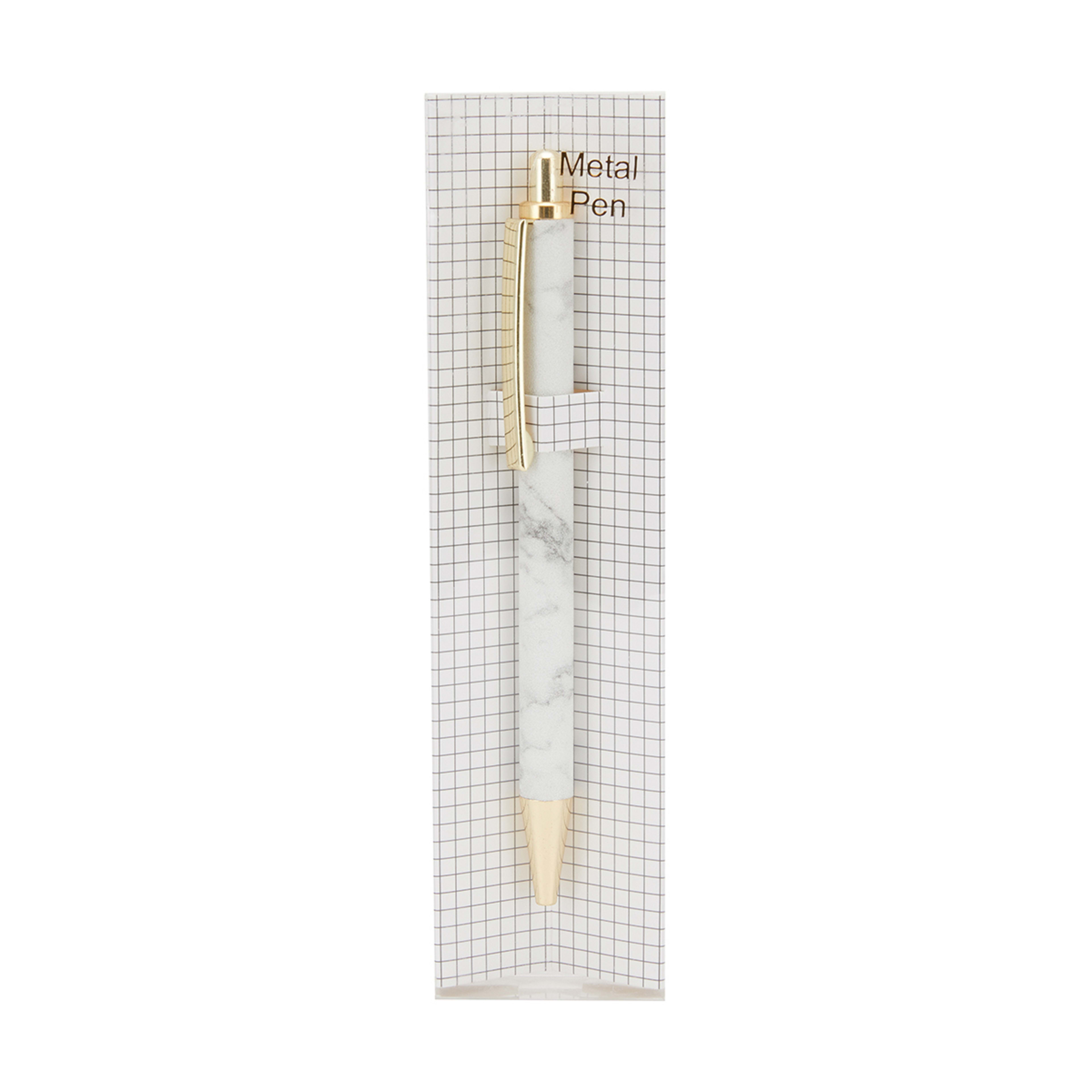Metal Pen Marble Print Kmart