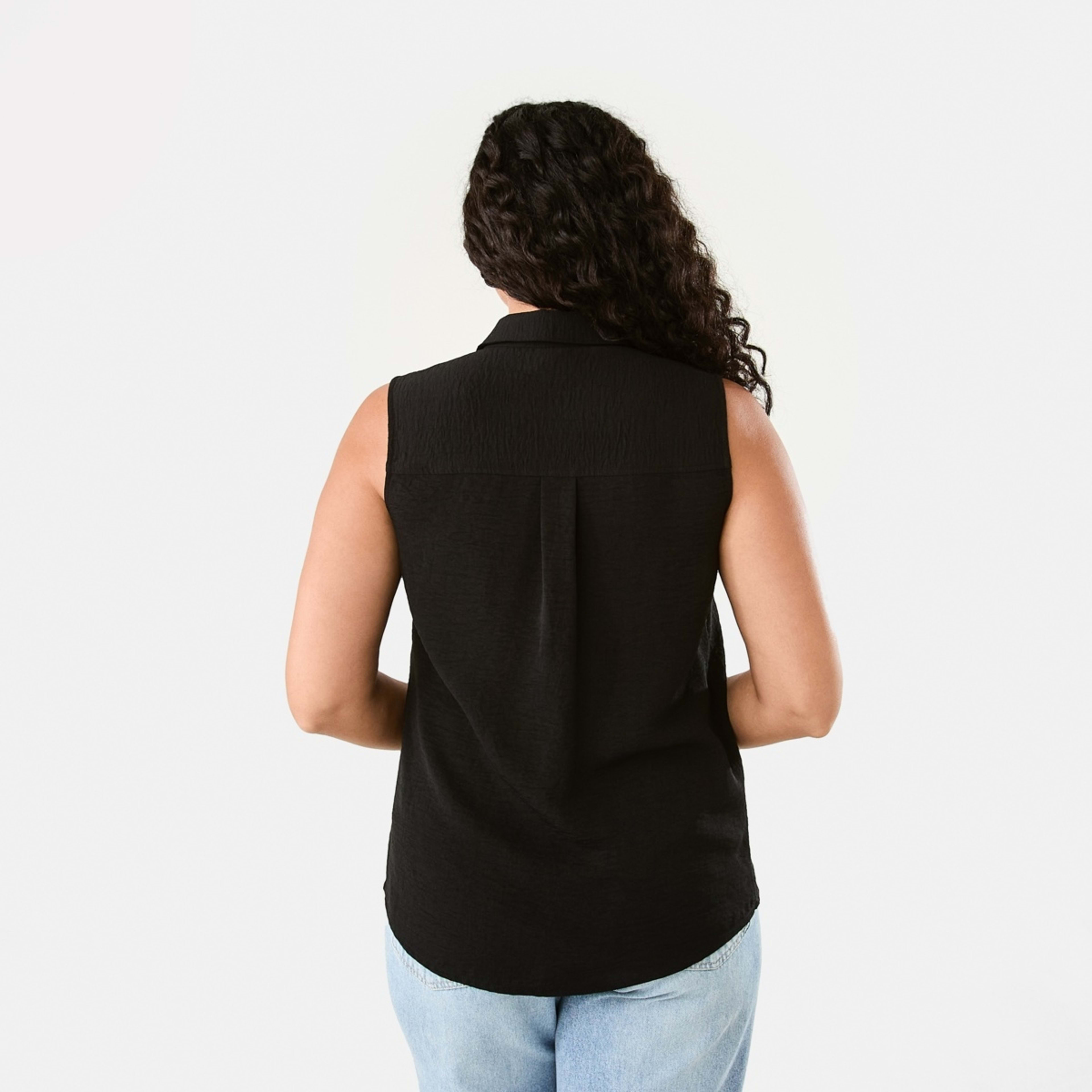 3 Sleeveless Soft Shirt Black, 3 of 6